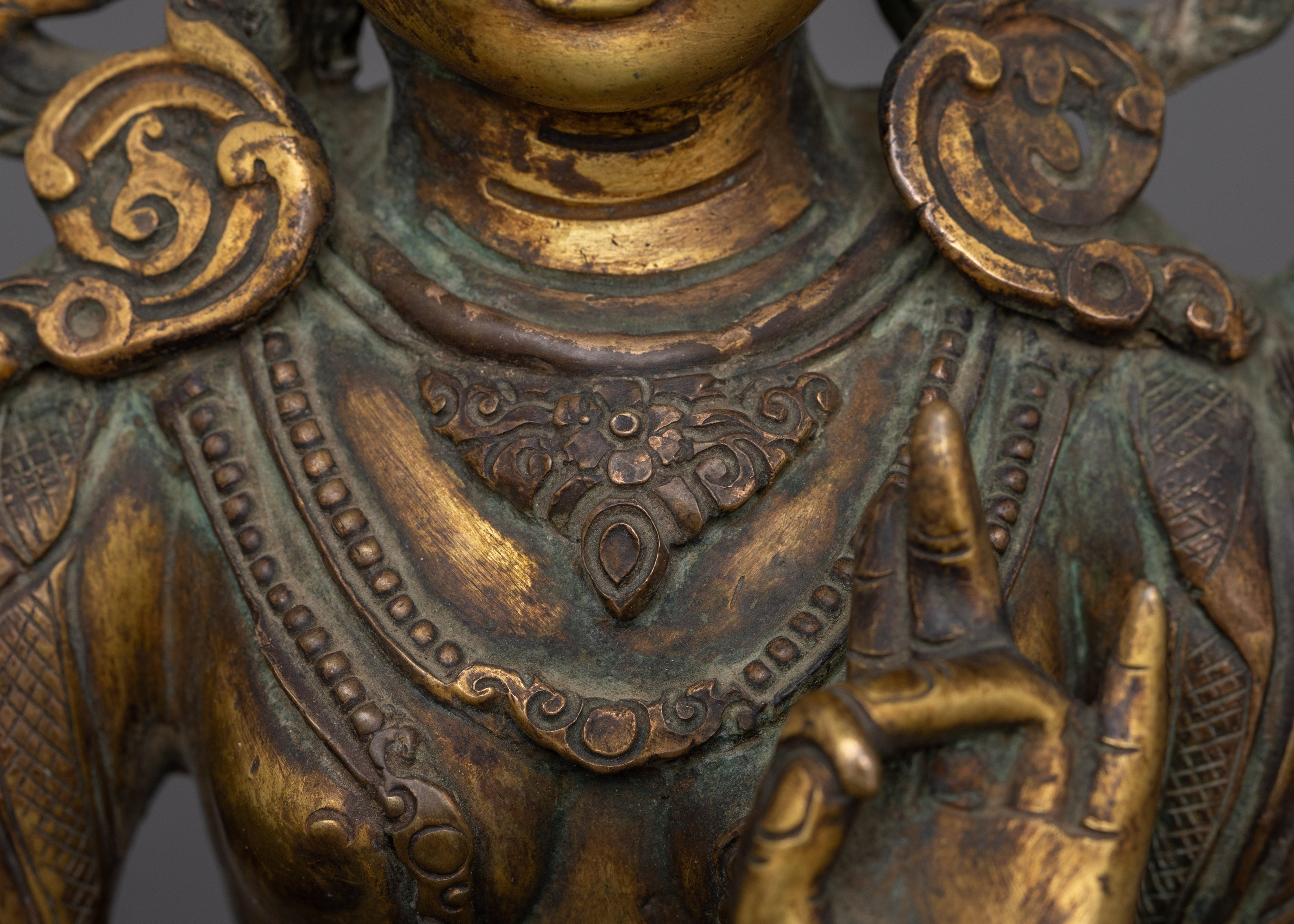 Antique finish Syamatara Statue | Also Known as Green Tara