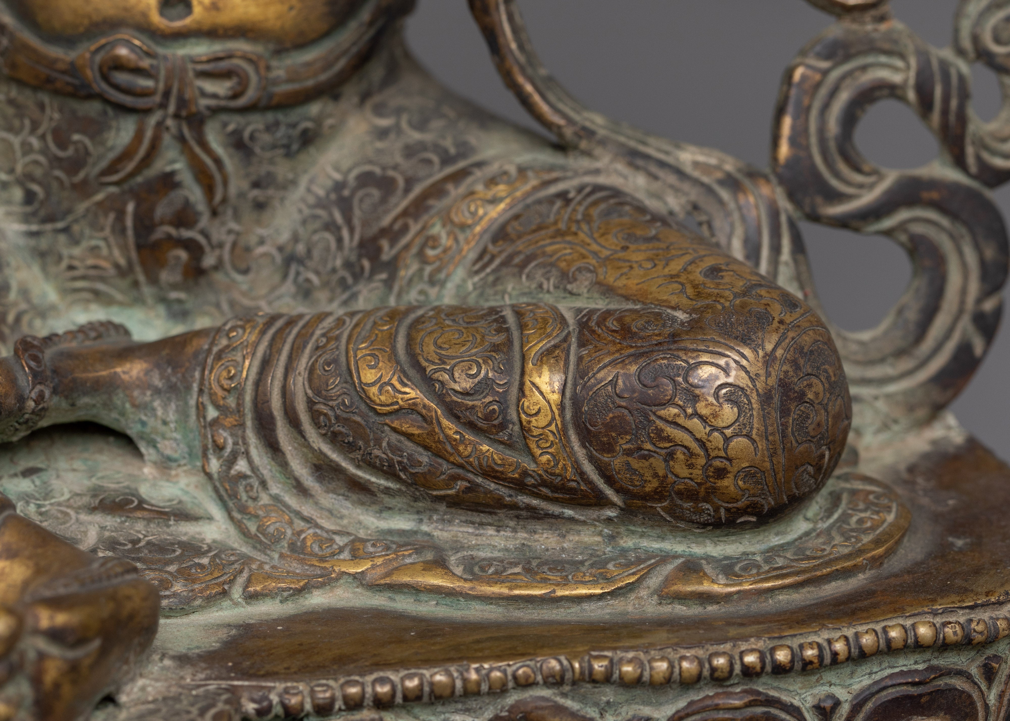 Antique finish Syamatara Statue | Also Known as Green Tara