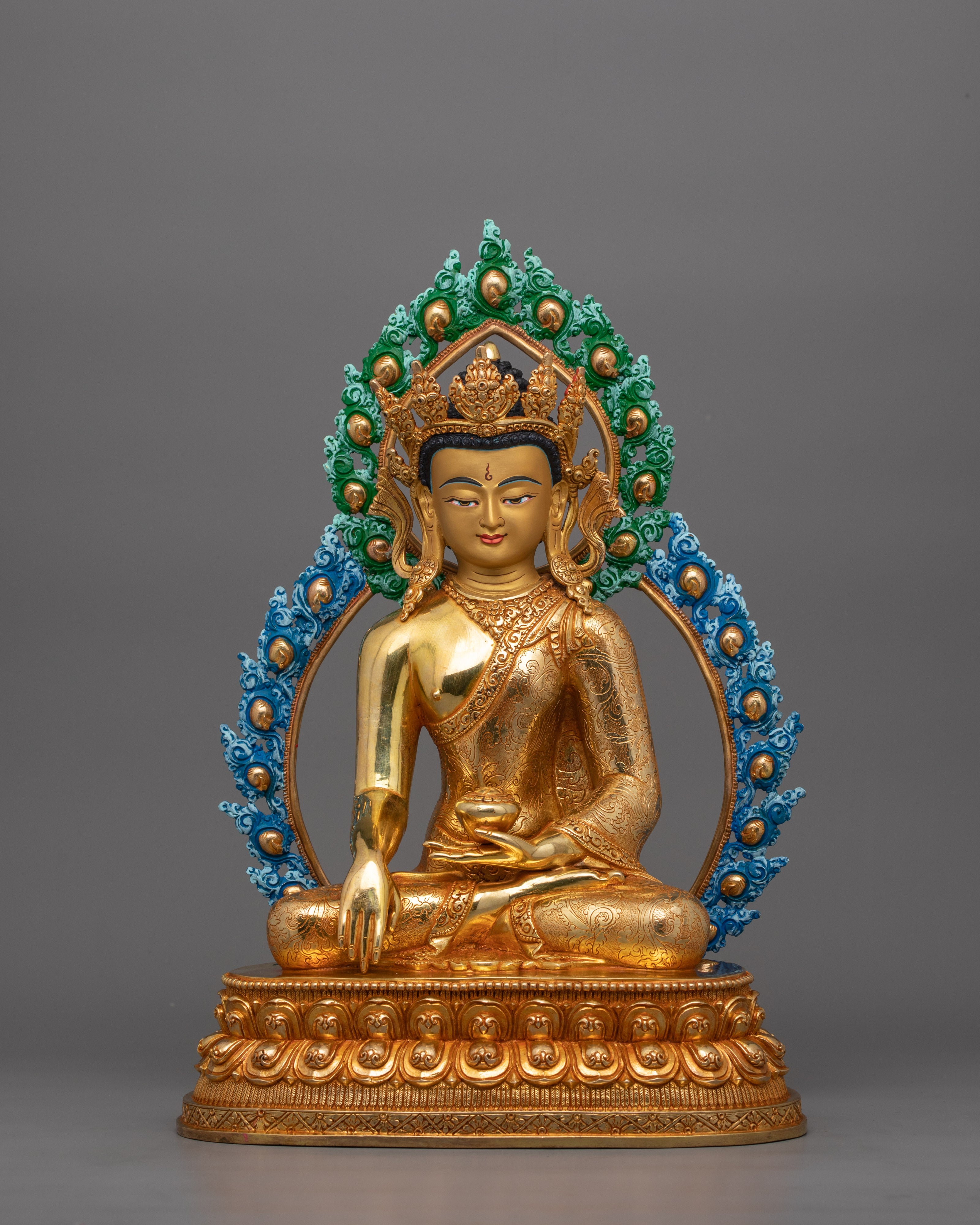 Himalayan Figurine of Three Buddha Set | The Buddhas of Compassion and Wisdom