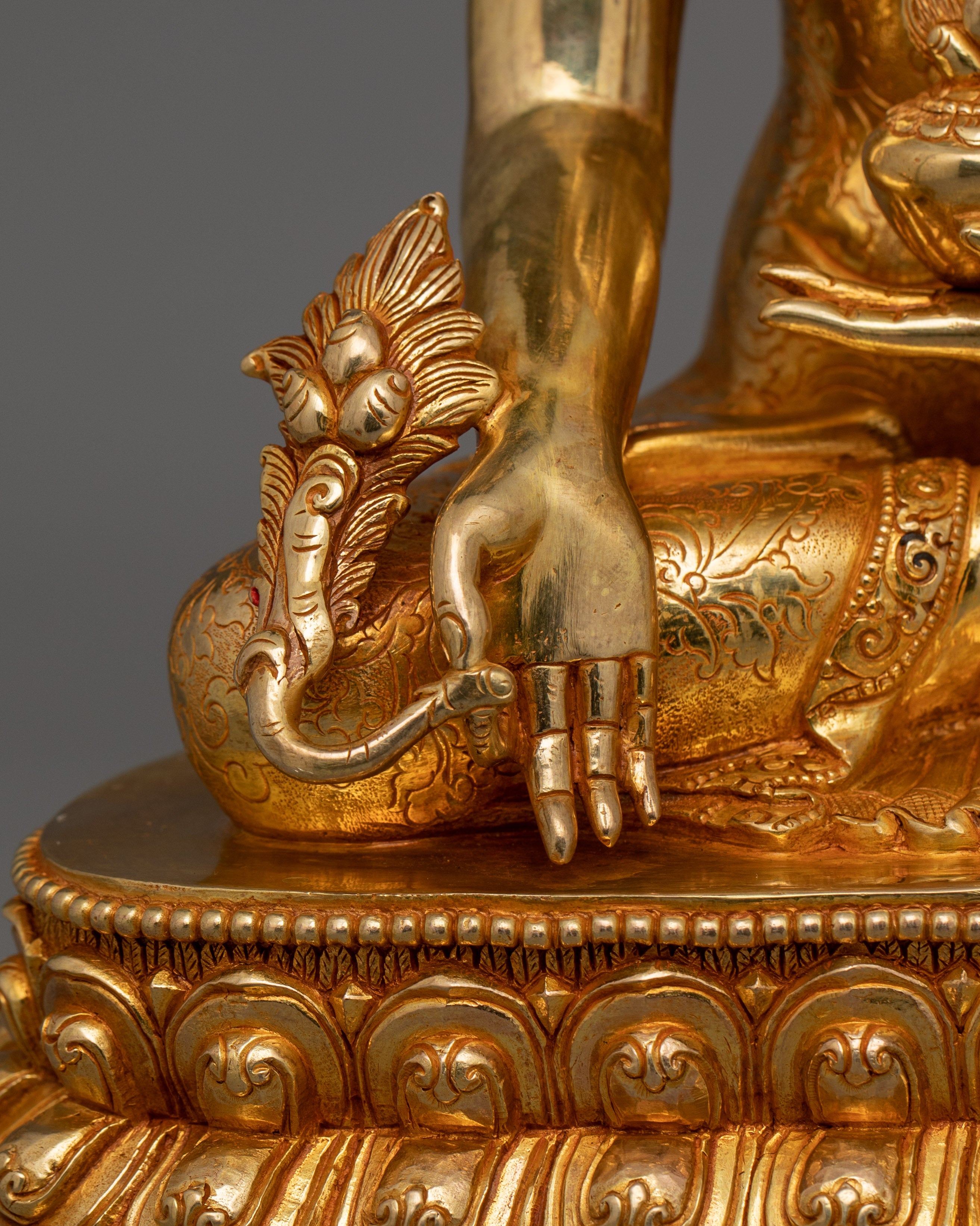 Himalayan Figurine of Three Buddha Set | The Buddhas of Compassion and Wisdom