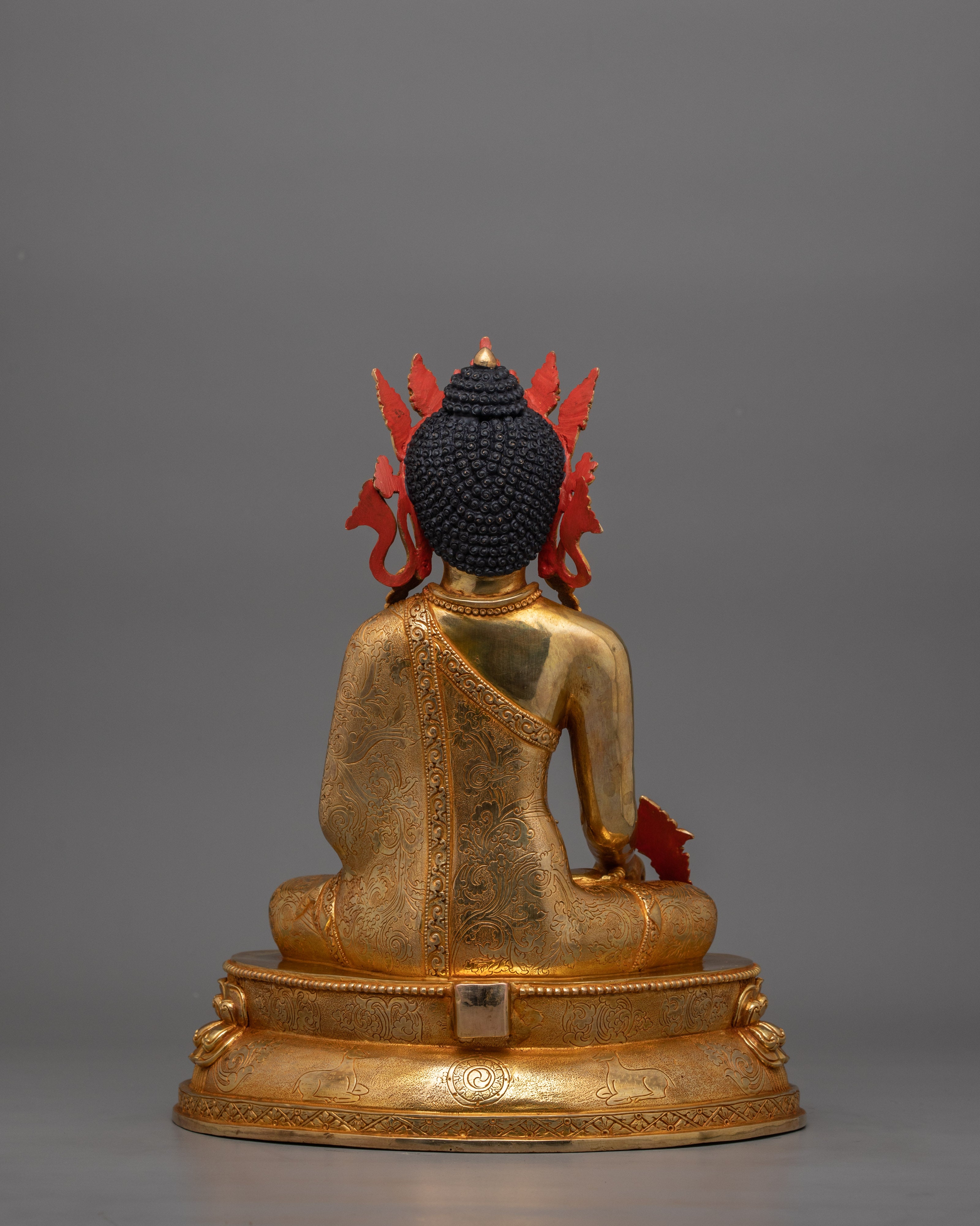 Himalayan Figurine of Three Buddha Set | The Buddhas of Compassion and Wisdom