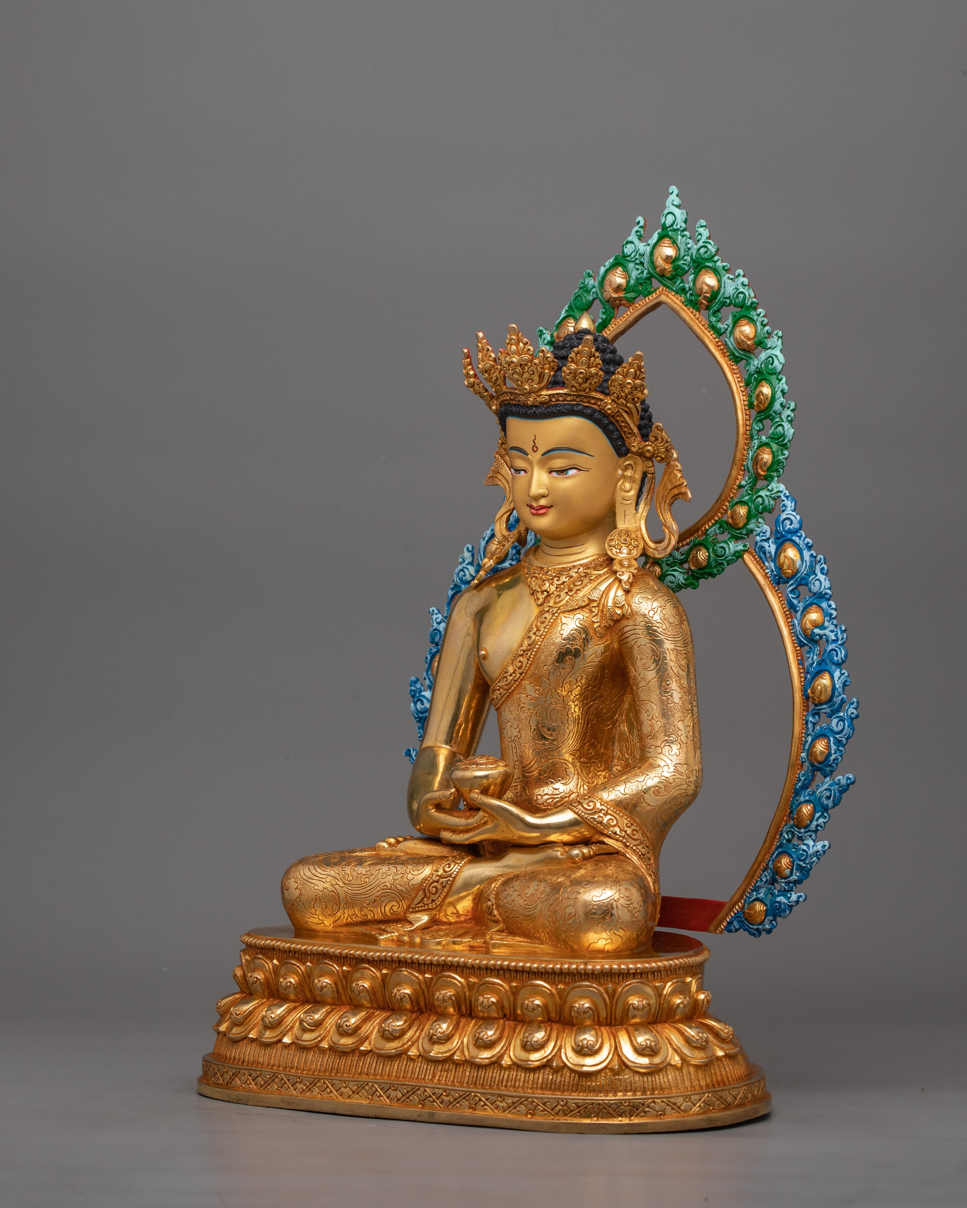 Himalayan Figurine of Three Buddha Set | The Buddhas of Compassion and Wisdom