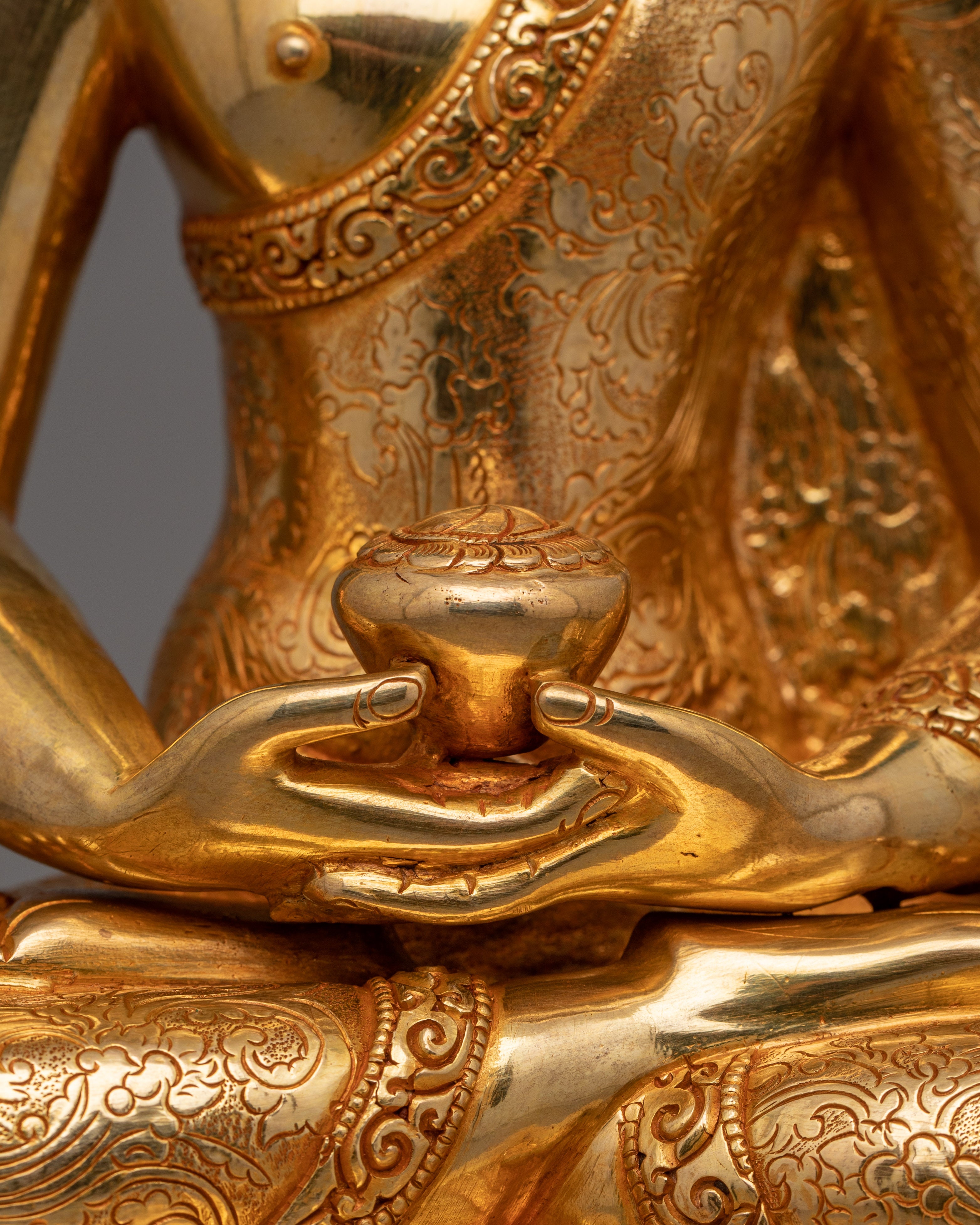 Himalayan Figurine of Three Buddha Set | The Buddhas of Compassion and Wisdom