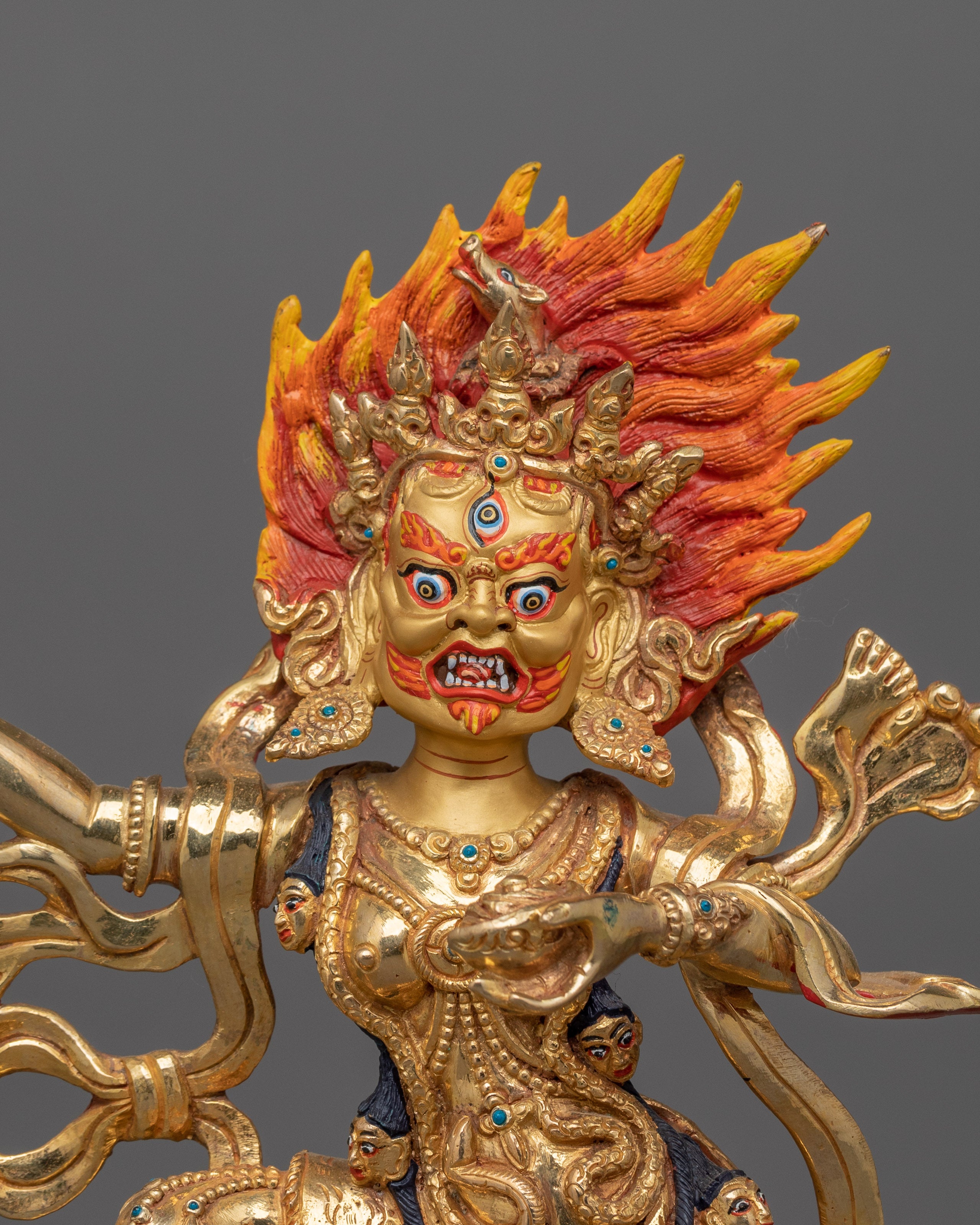 Standing Dorje Phagmo Dakini Statue | Religious Himalayan Zen Art Figurine