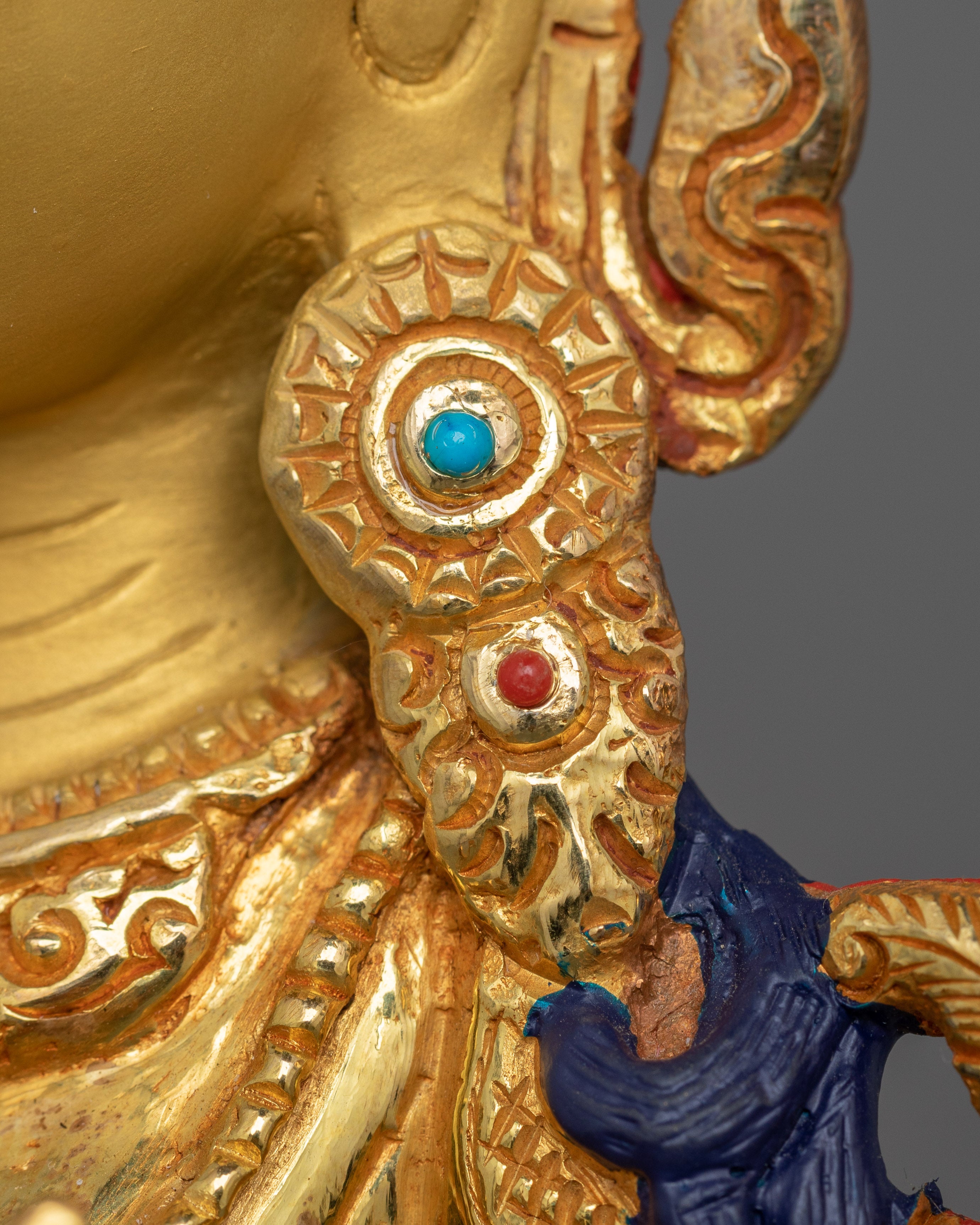 Historical Seven Eyes White Tara Statue  | Spiritual Healing and Altar Decor