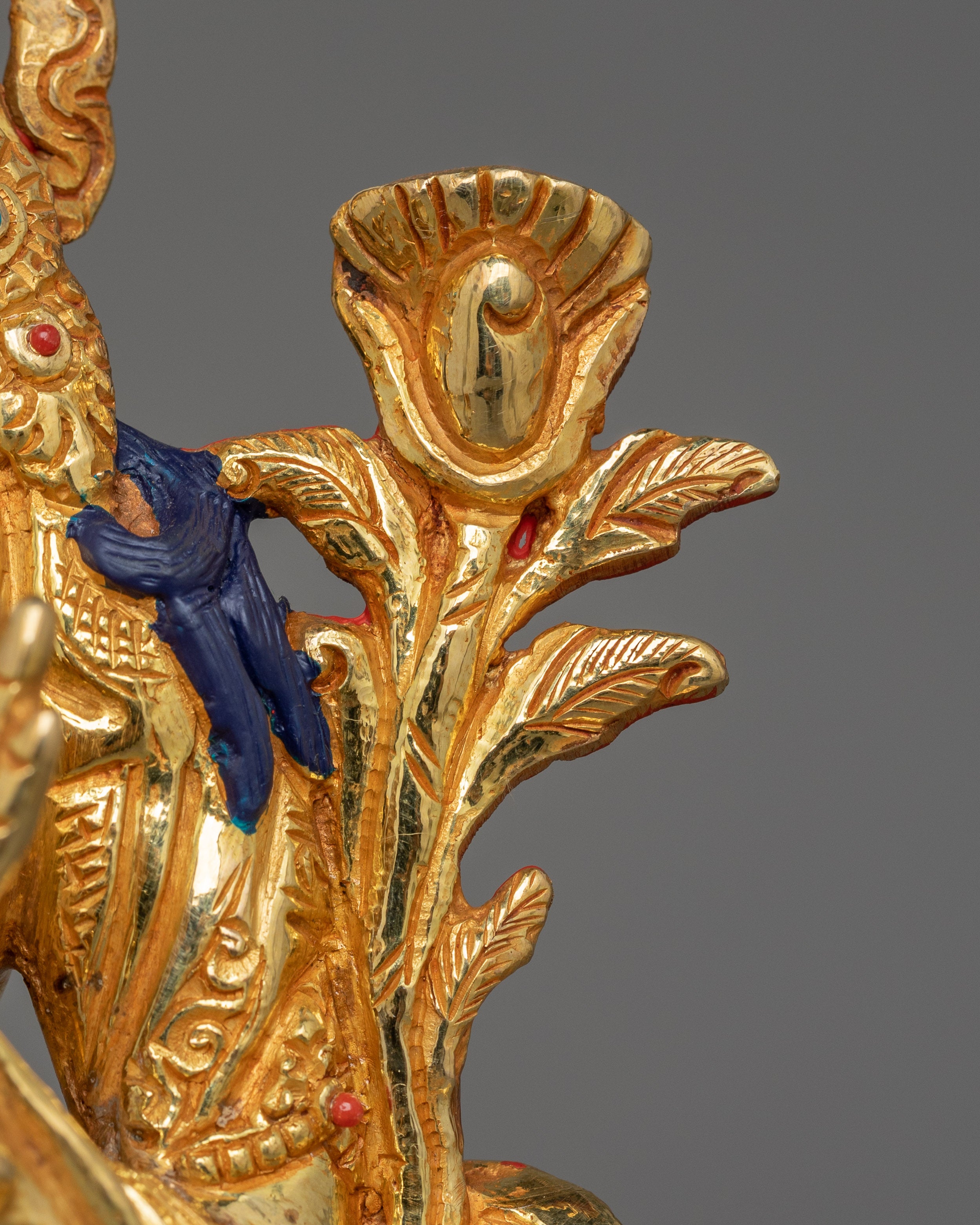 Historical Seven Eyes White Tara Statue  | Spiritual Healing and Altar Decor