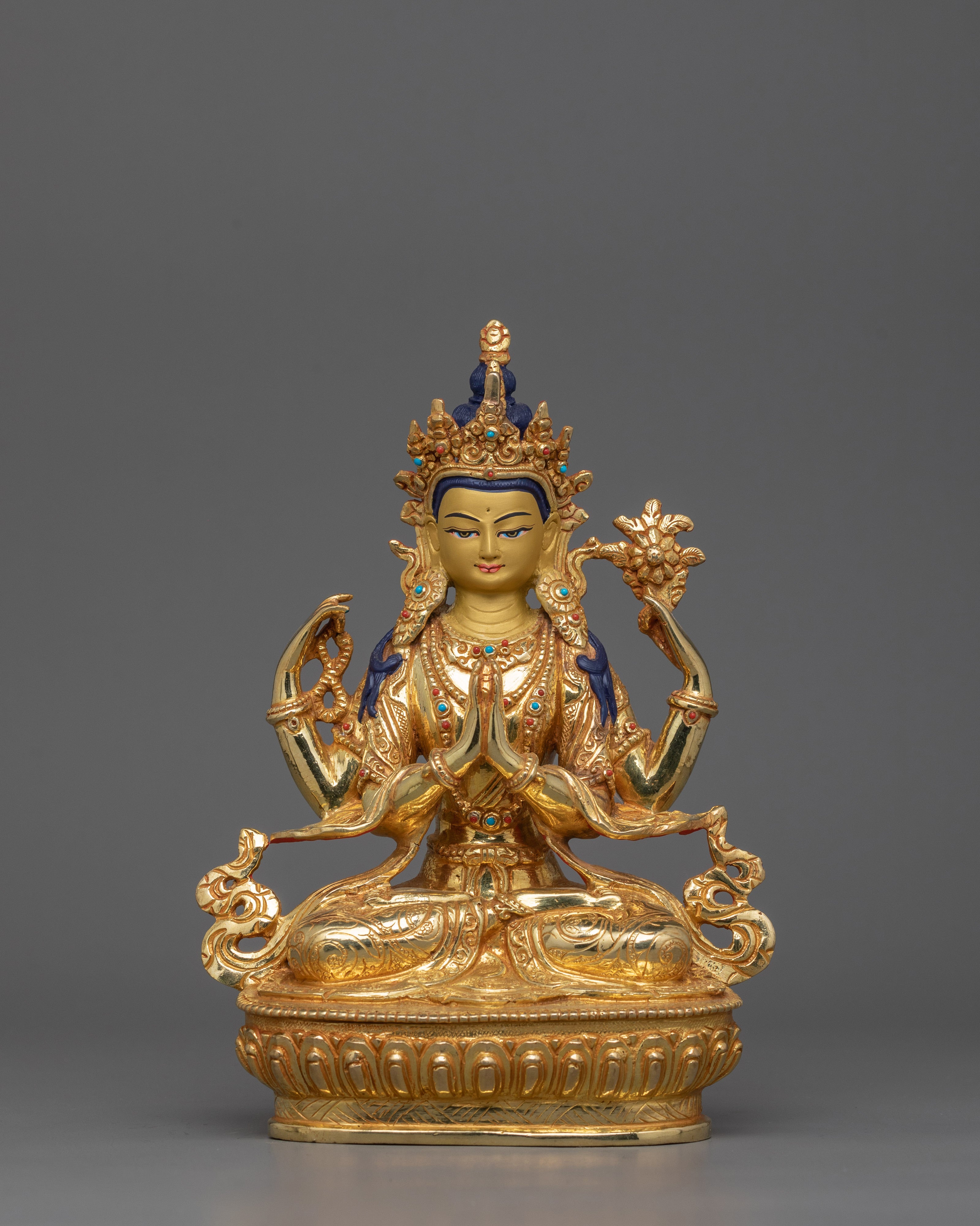 handmade-figurine-of-four-armed-chenrezig