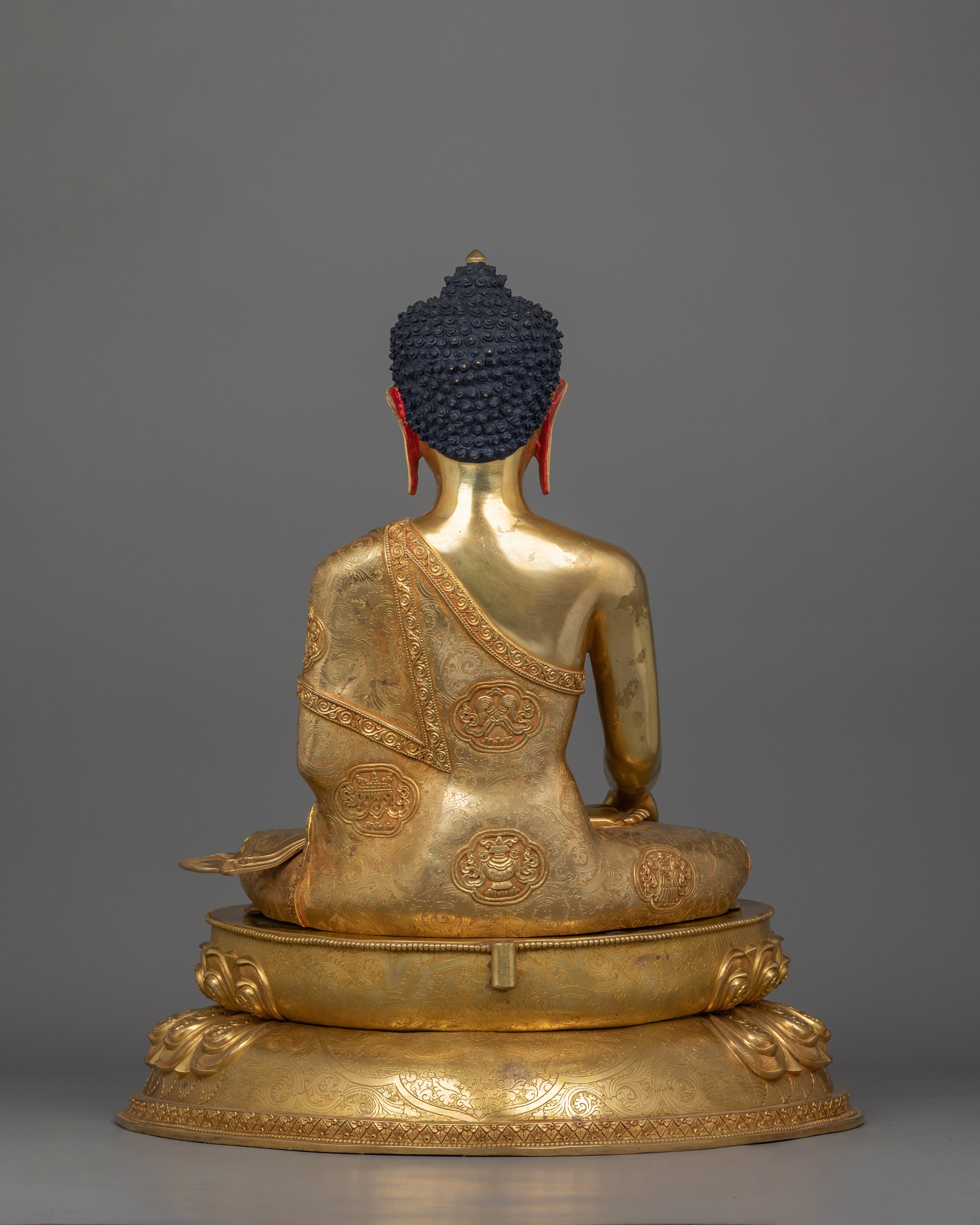 Himalayan Sculpture of Meditating Buddha Shakyamuni | Buddha of Light and Compassion