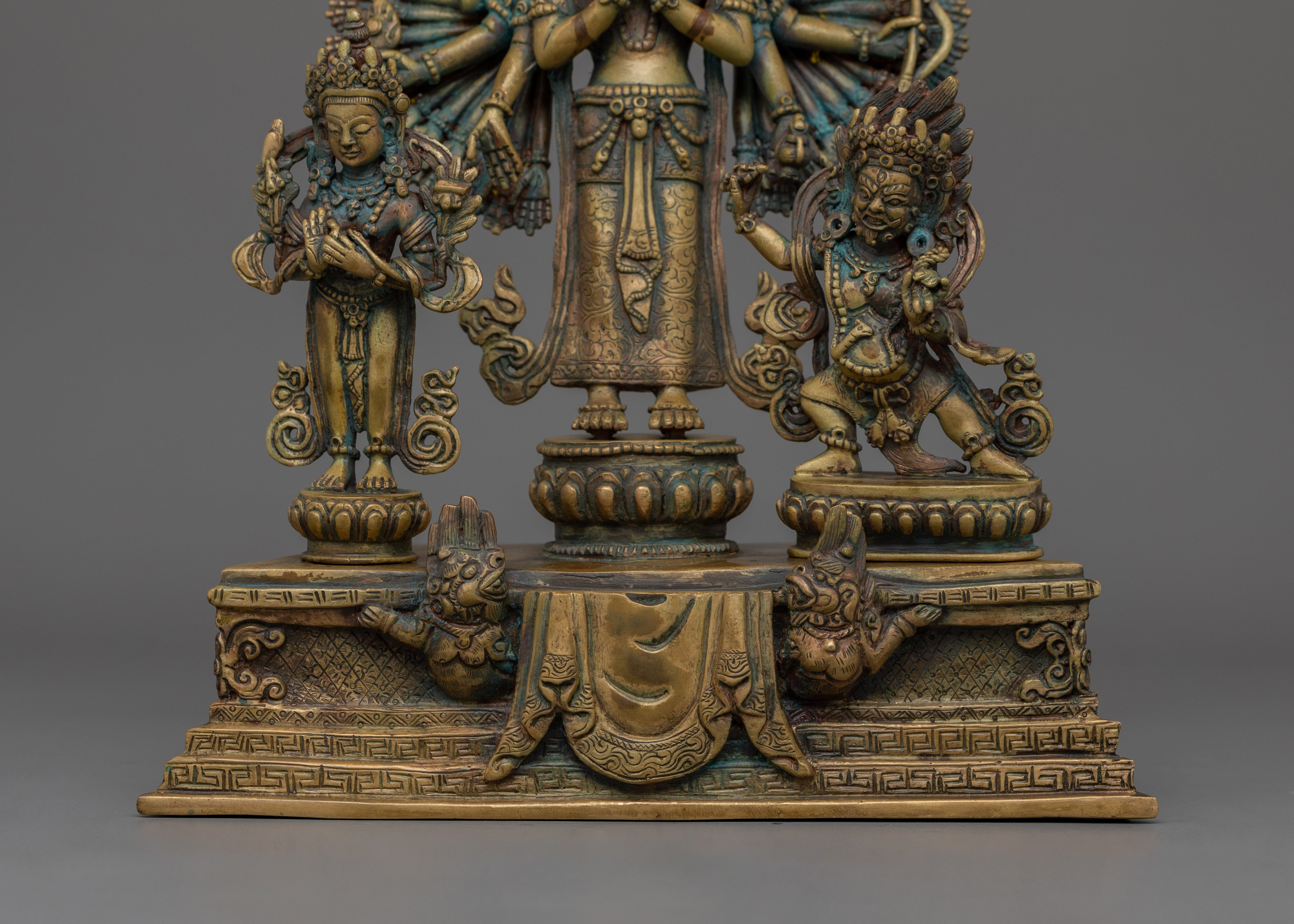 15.4 Inch 1000 Armed Chenrezig Statue | Antique Finish Sculpture