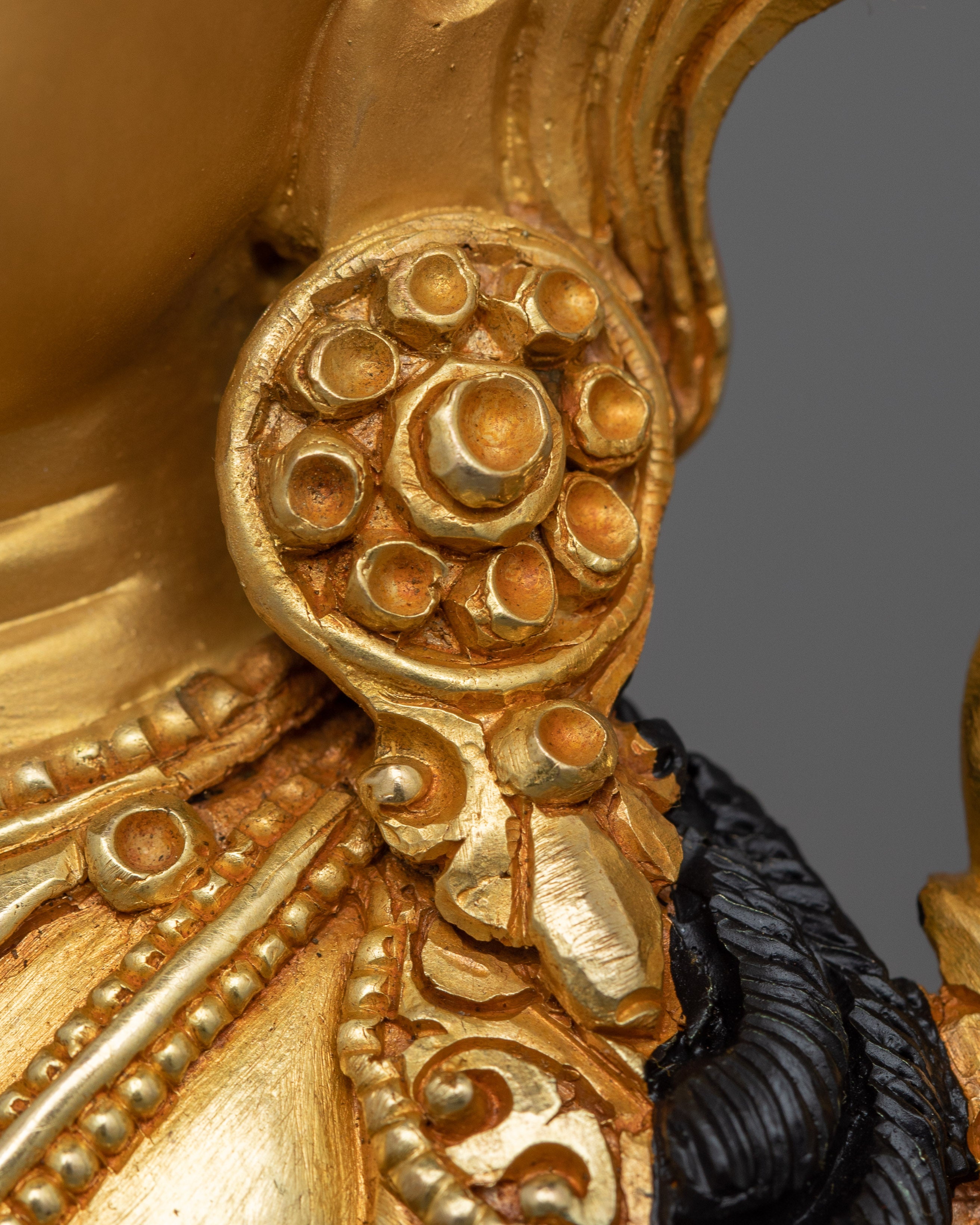 Handcrafted Gold Gilded Manjushri Goddess Statue | Symbol of Wisdom