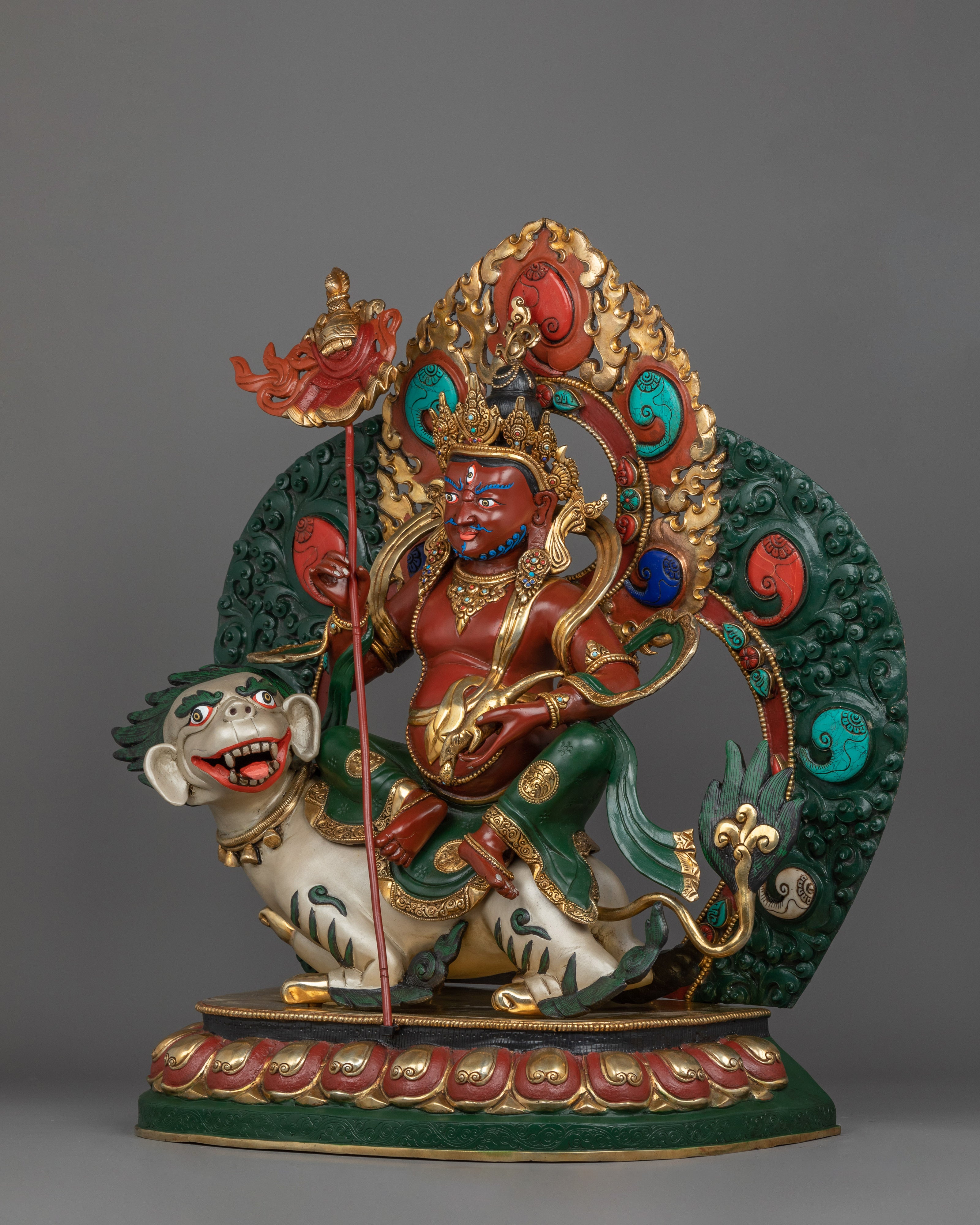 Handmade Sculpture of Namtoshe | Tibetan Deity of Wisdom and Protection