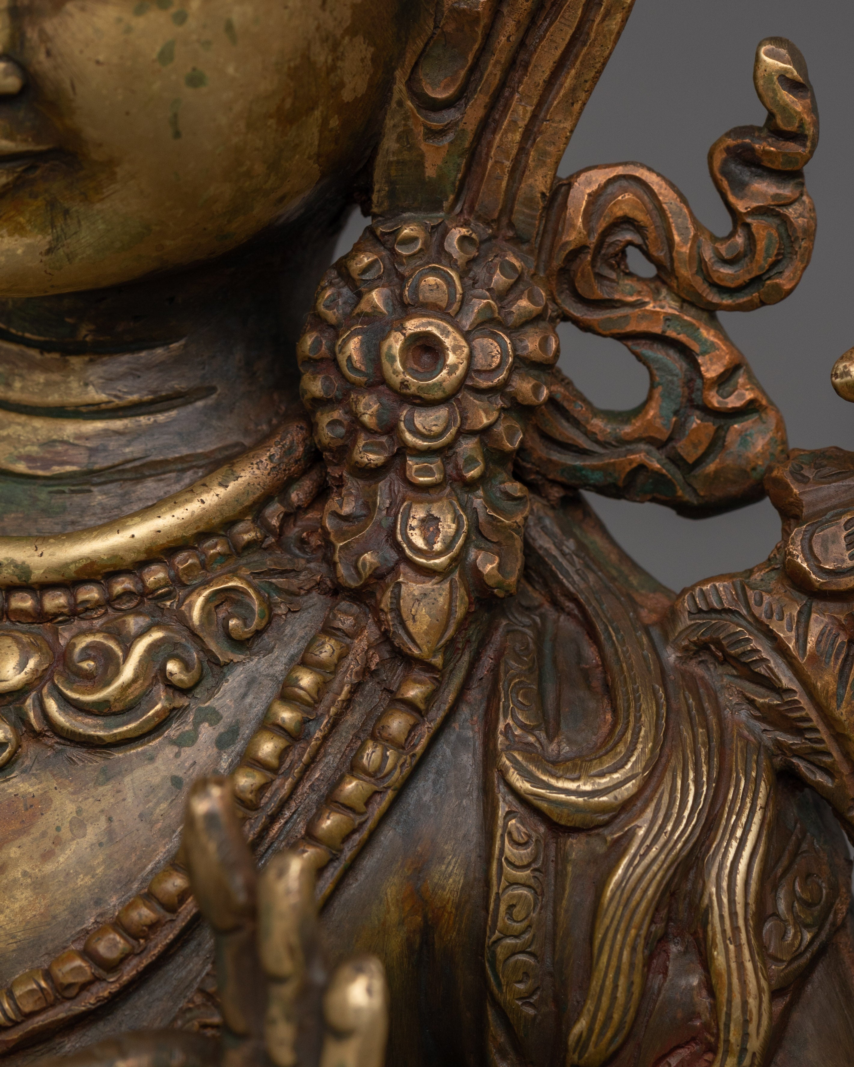 Historical Deity Manjushri Statue | Tibetan Bodhisattva Wisdom Deity