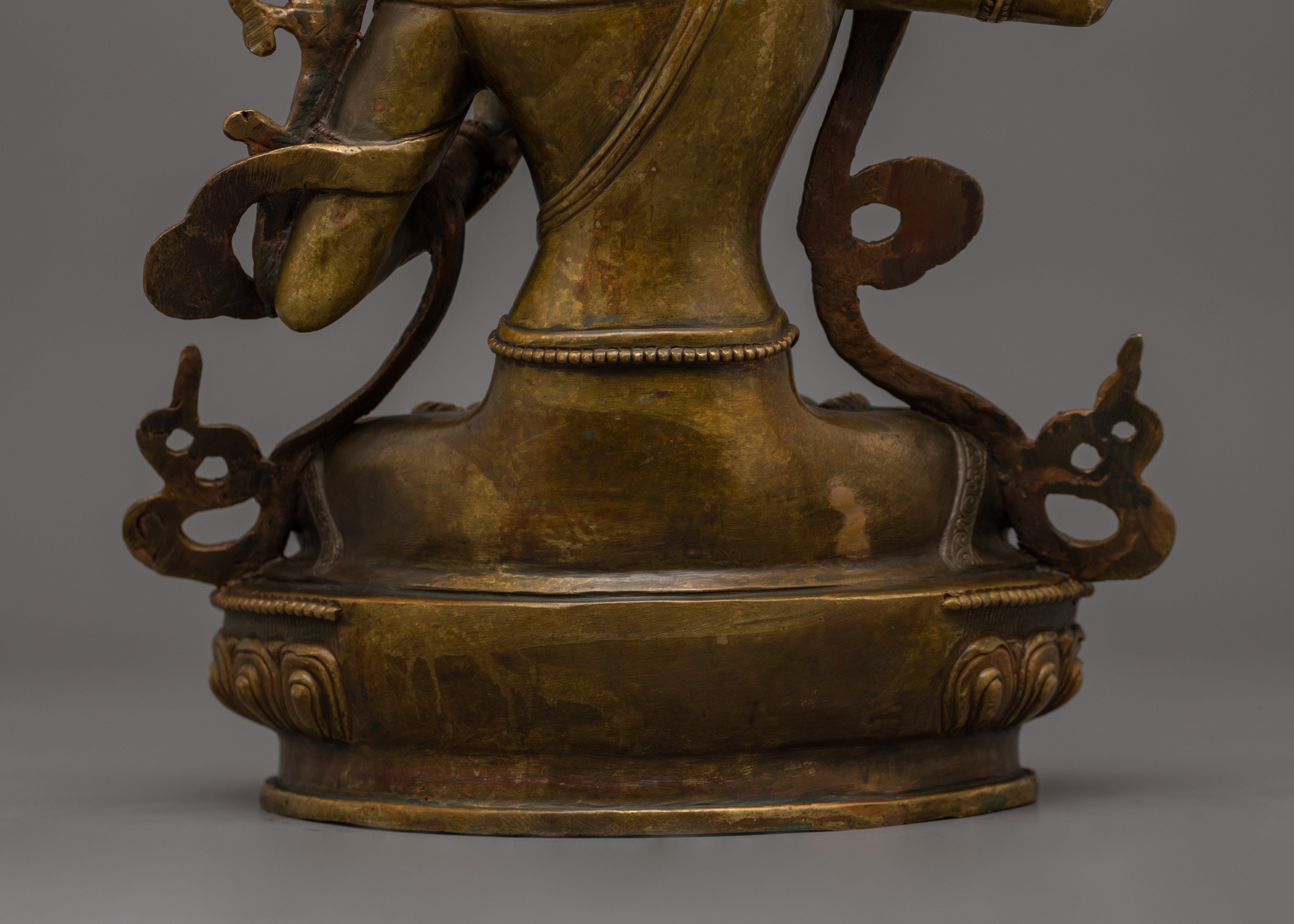 Historical Deity Manjushri Statue | Tibetan Bodhisattva Wisdom Deity