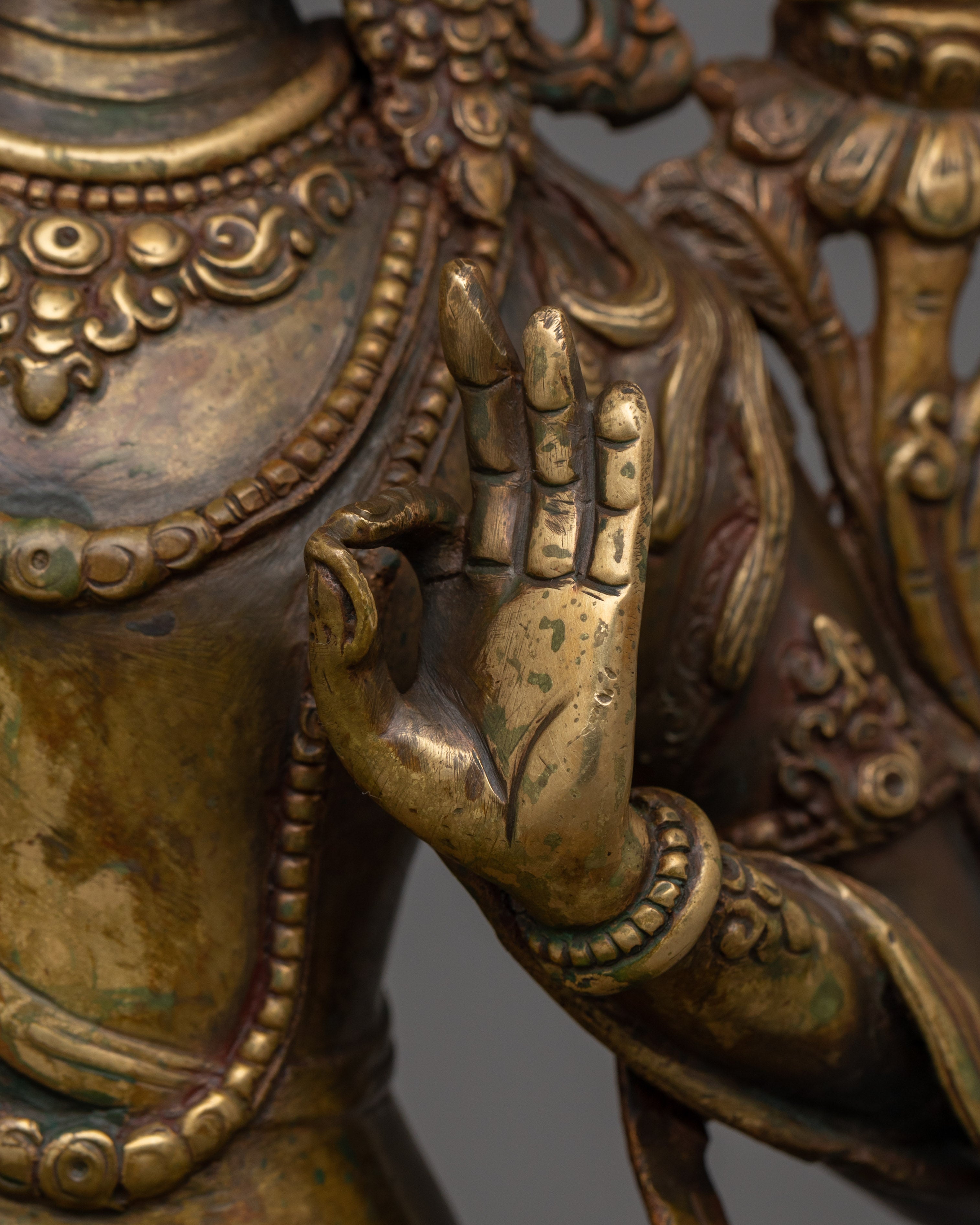 Historical Deity Manjushri Statue | Tibetan Bodhisattva Wisdom Deity