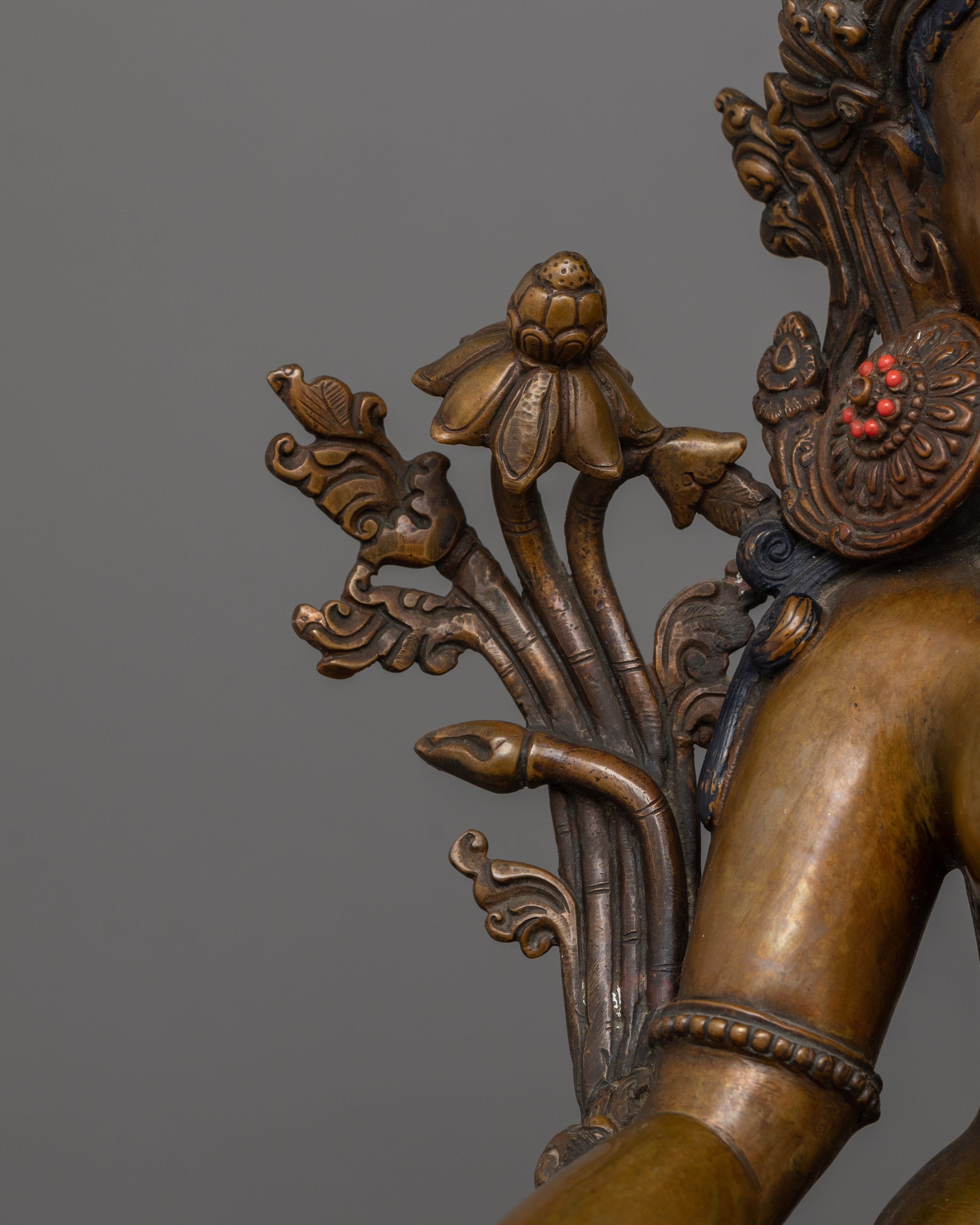 Shyamatara Beloved Deity Sculpture | Tibetan Buddhist Goddess for Altar