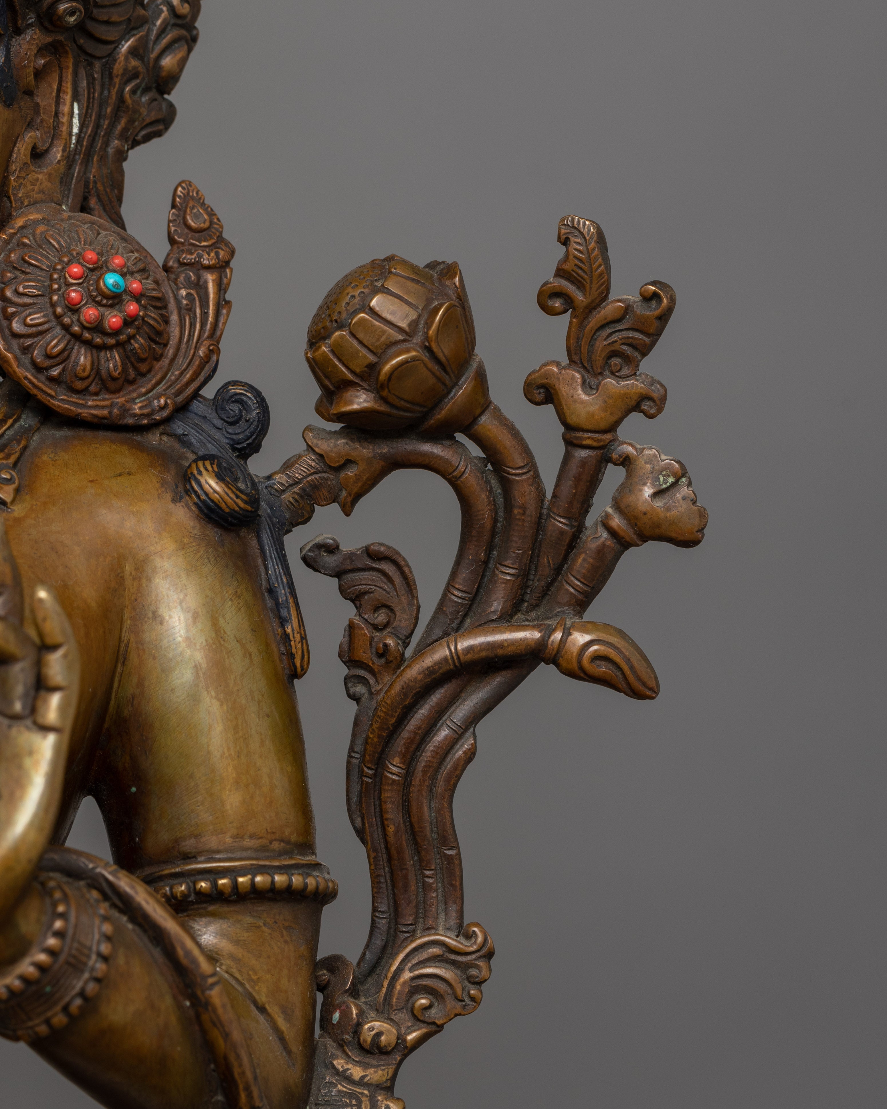 Shyamatara Beloved Deity Sculpture | Tibetan Buddhist Goddess for Altar