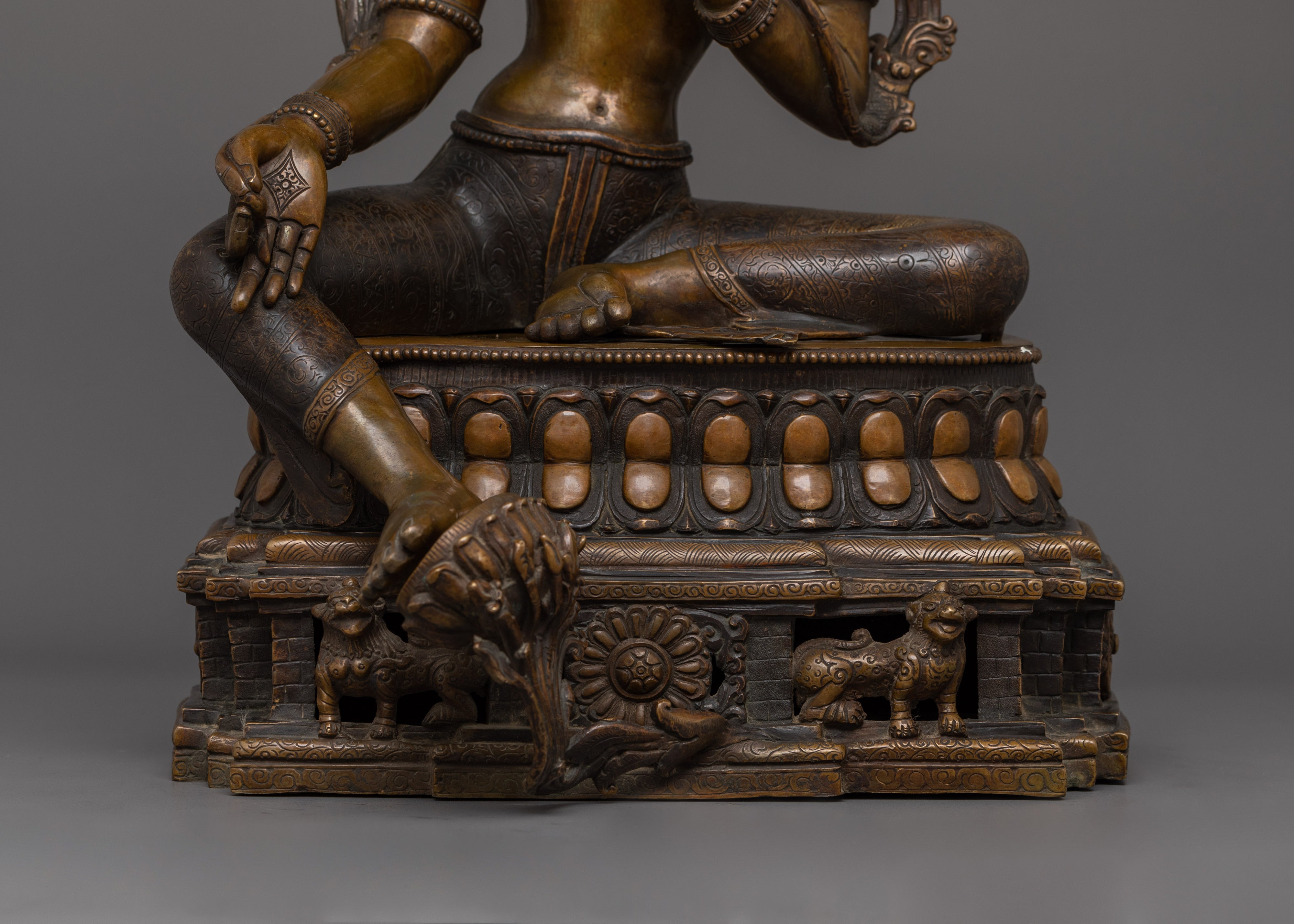 Shyamatara Beloved Deity Sculpture | Tibetan Buddhist Goddess for Altar