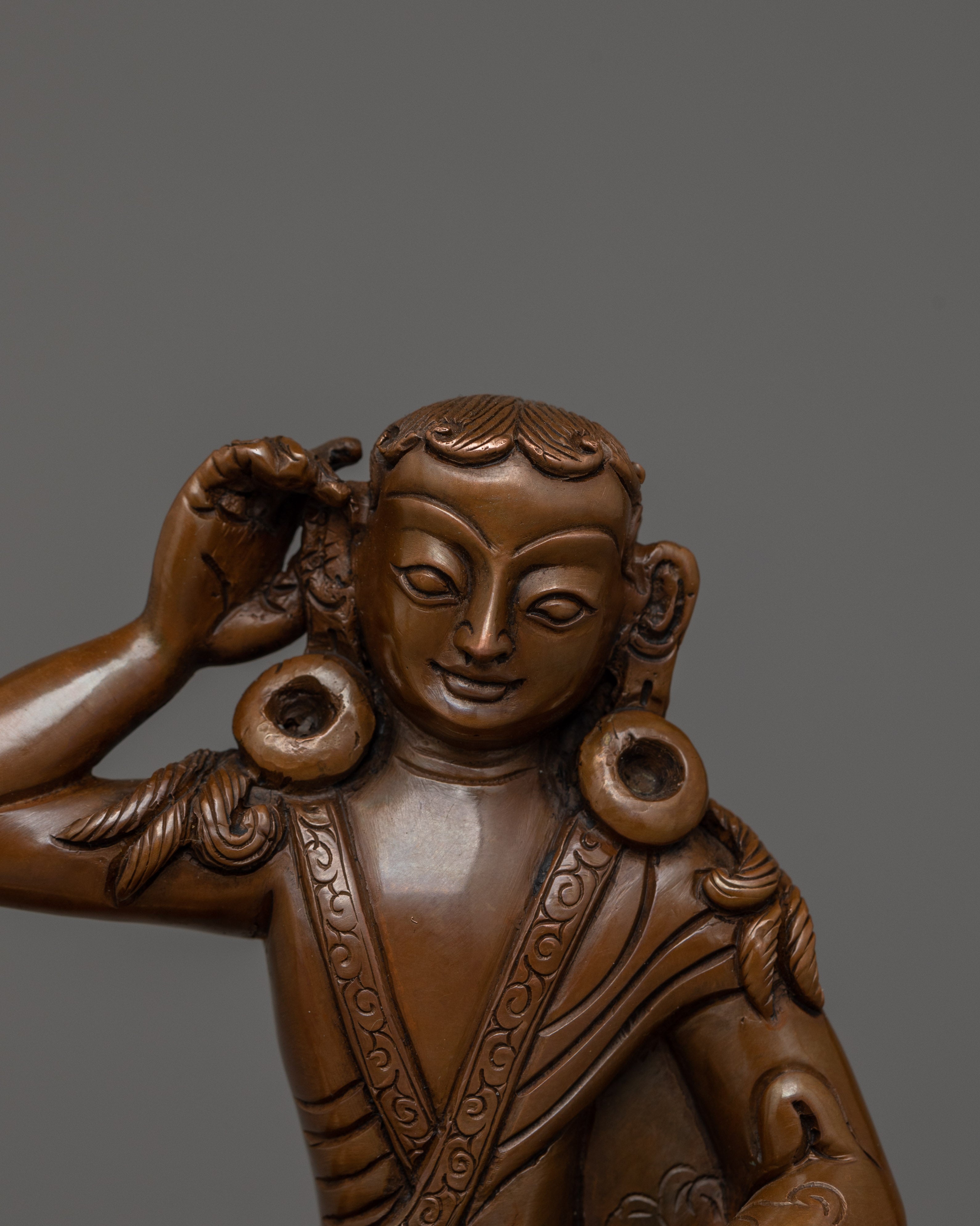 Tibetan Figurine of Milarepa | Himalayan Yogi, and Spiritual Master