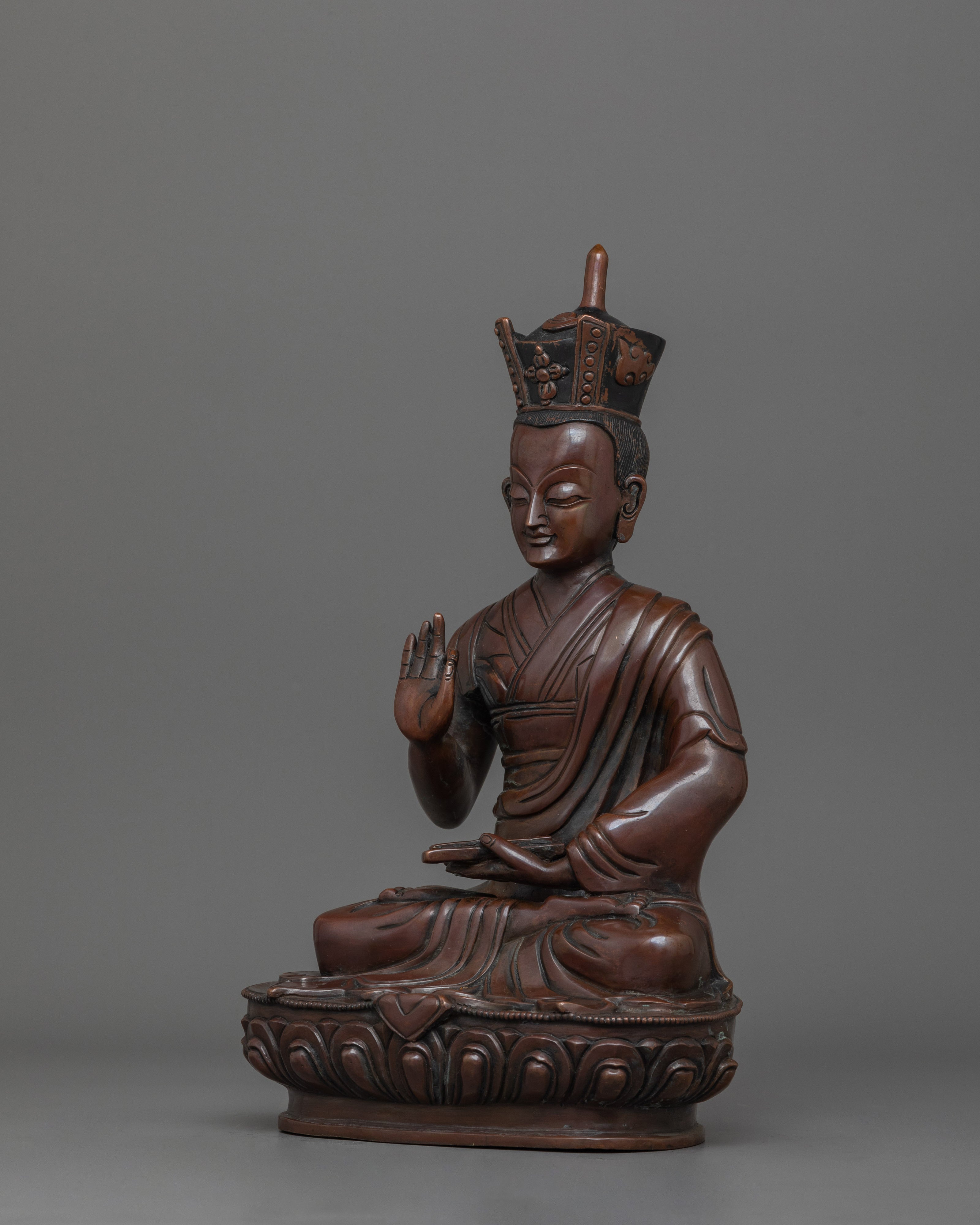 Handmade 8th Karmapa Figurine | Tibetan Buddhist Master and Spiritual Leader