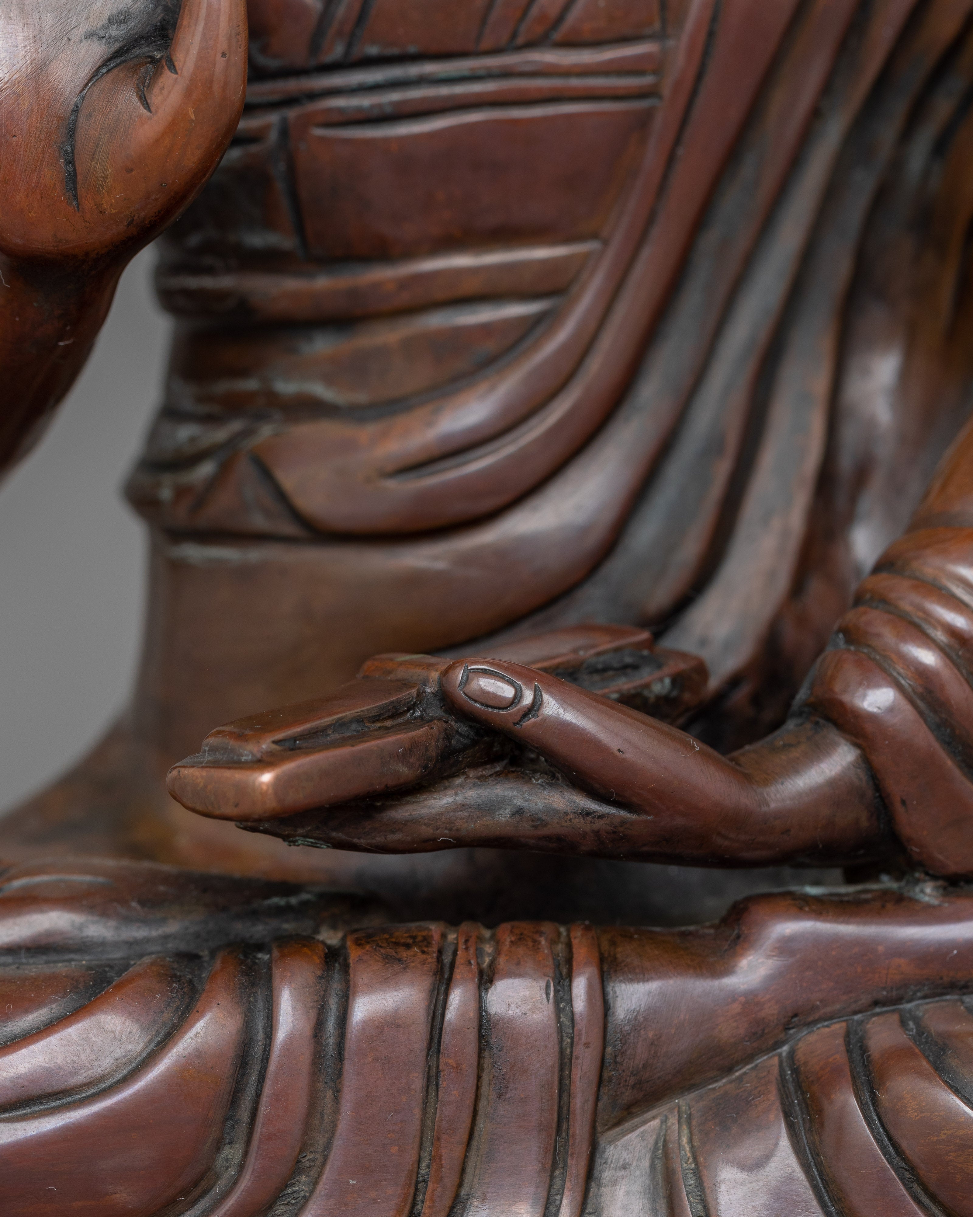 Handmade 8th Karmapa Figurine | Tibetan Buddhist Master and Spiritual Leader