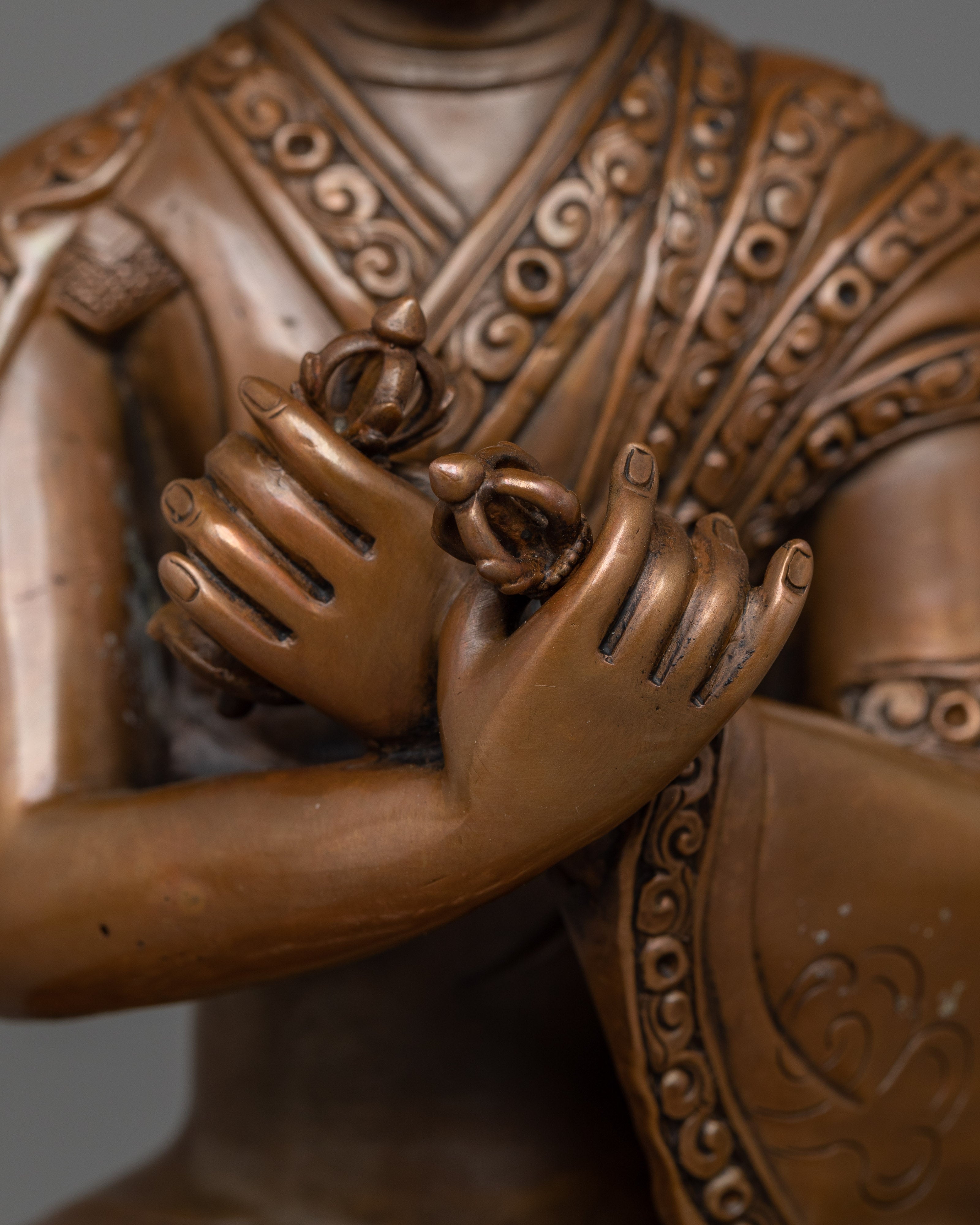 Buddhist Master Karmapa Statue | Oxidized Body Artwork