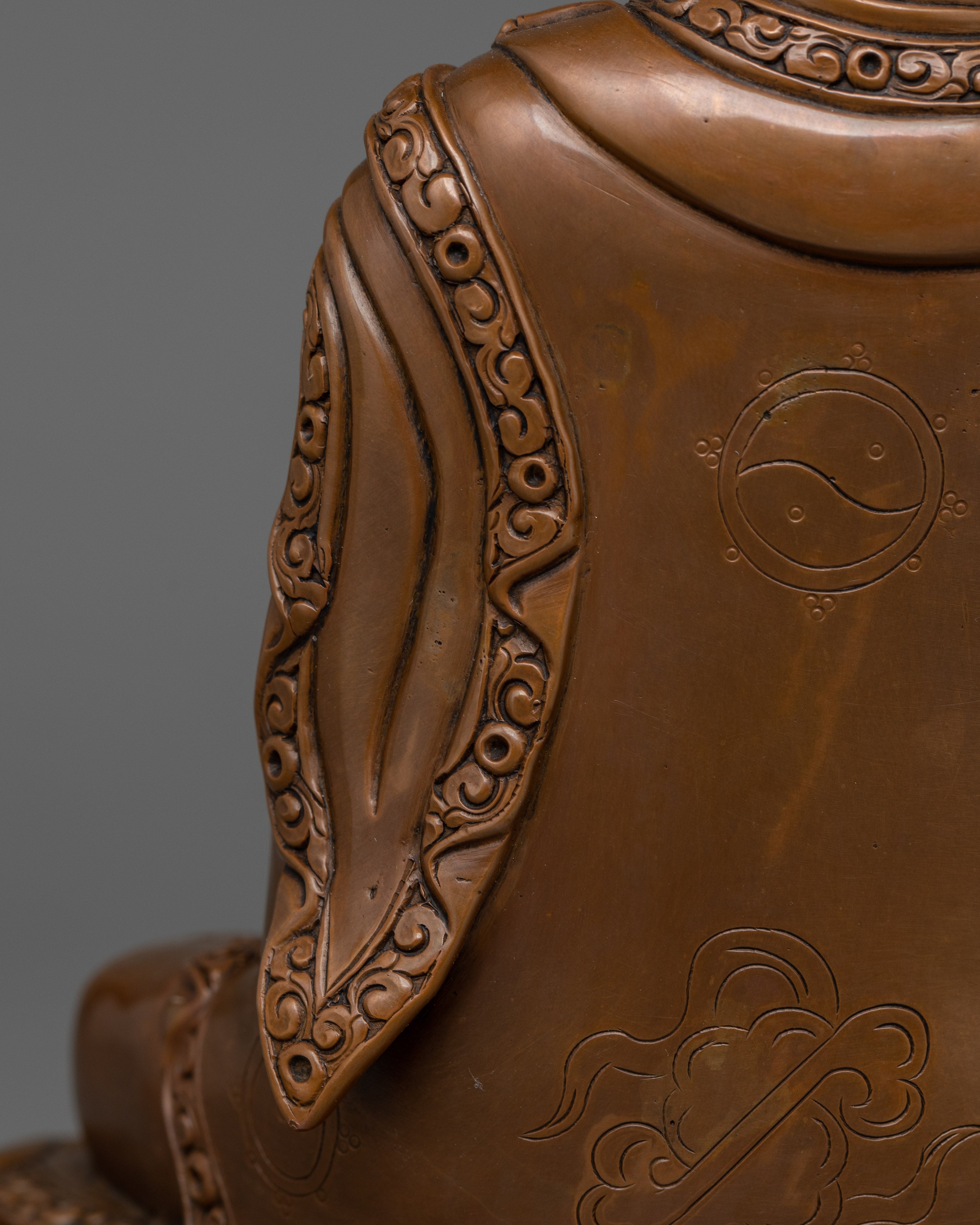 Buddhist Master Karmapa Statue | Oxidized Body Artwork