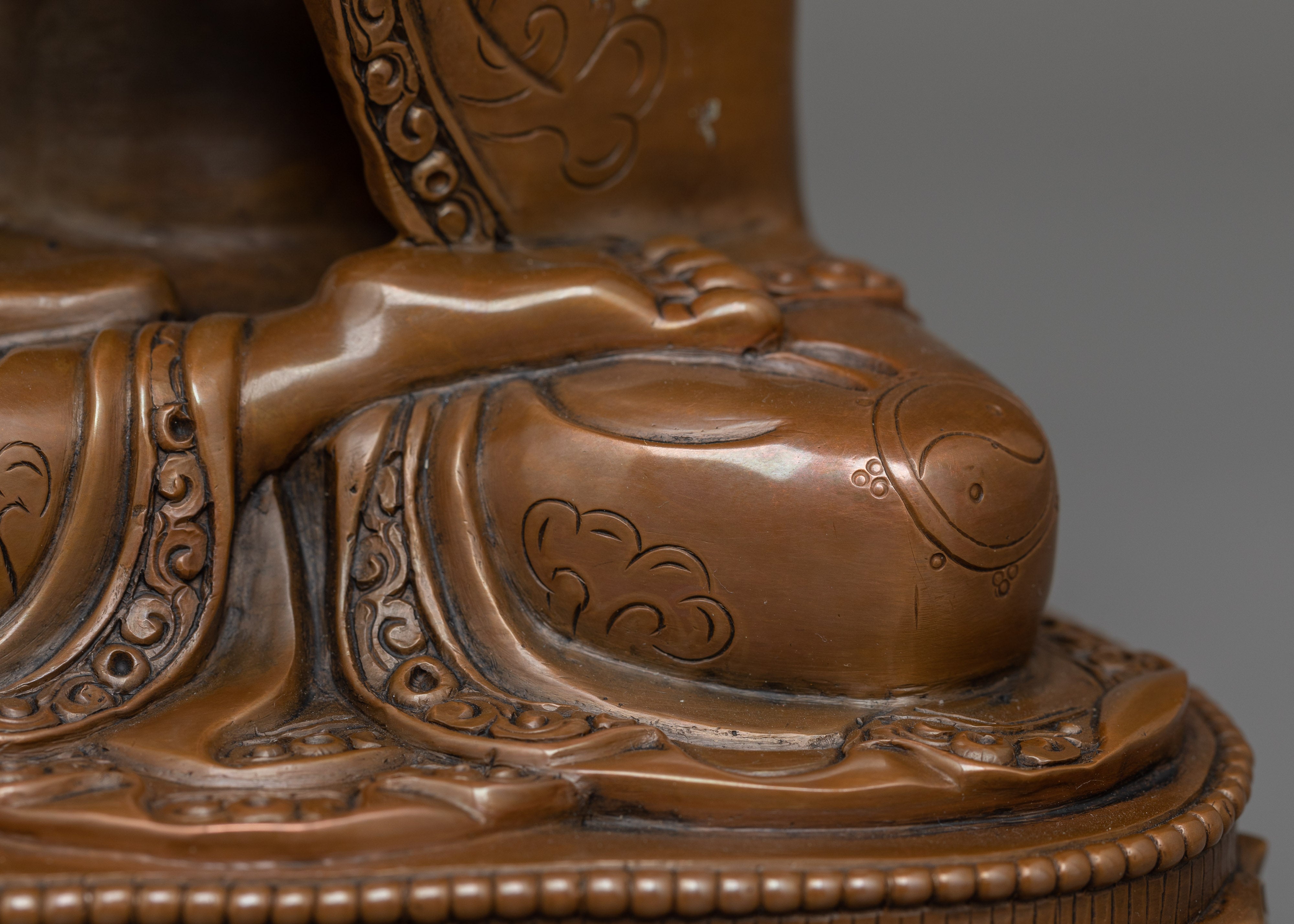 Buddhist Master Karmapa Statue | Oxidized Body Artwork