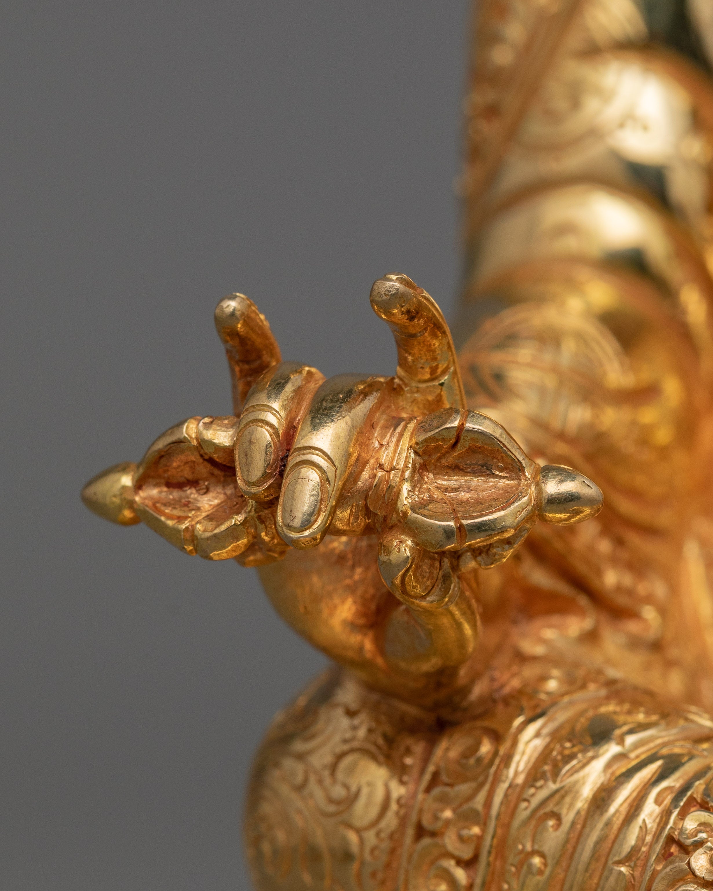 Tibetan Figurine of Lotus Born Guru Rinpoche | Buddha of Wisdom, Spiritual Mastery