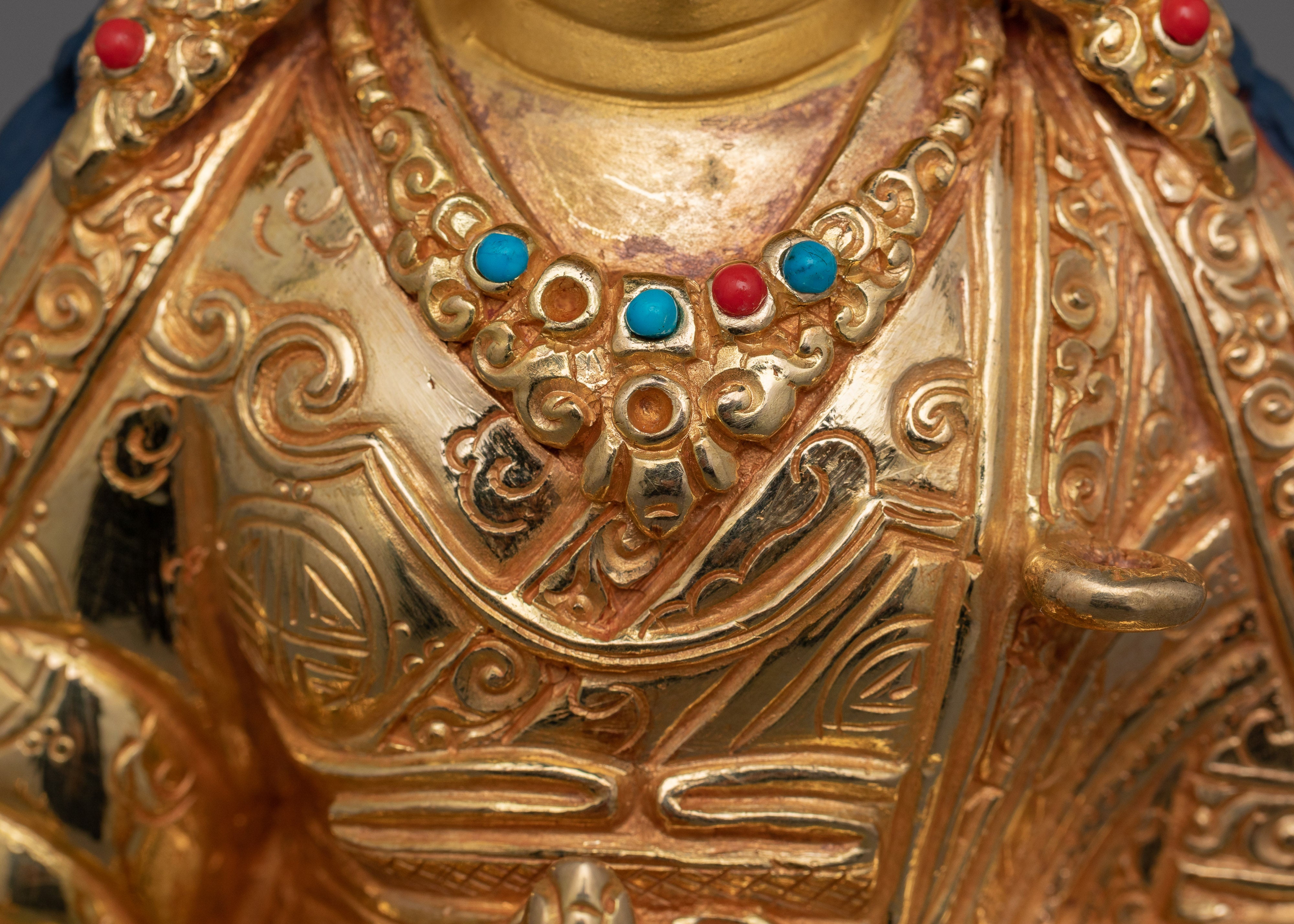 Tibetan Figurine of Lotus Born Guru Rinpoche | Buddha of Wisdom, Spiritual Mastery