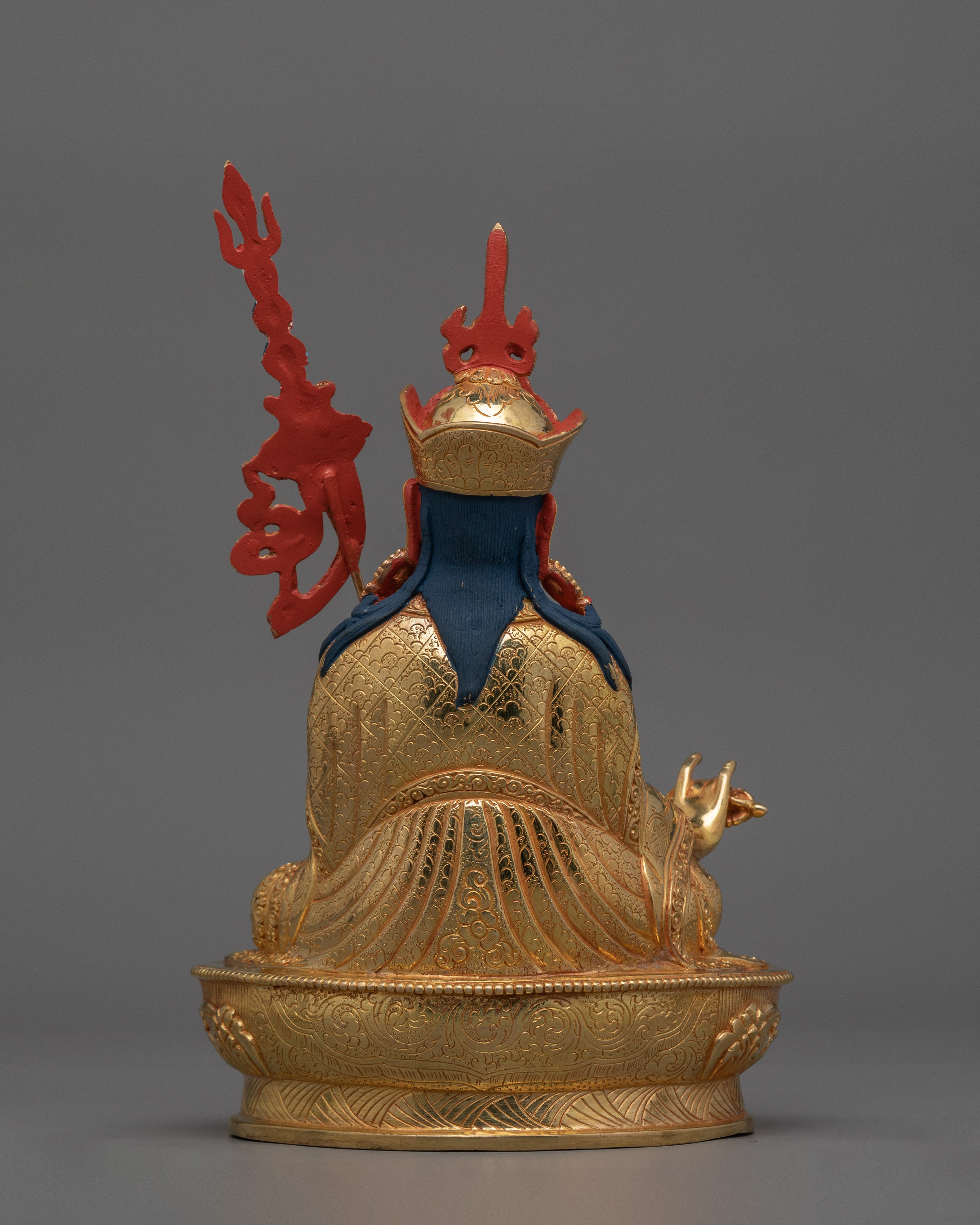 Tibetan Figurine of Lotus Born Guru Rinpoche | Buddha of Wisdom, Spiritual Mastery