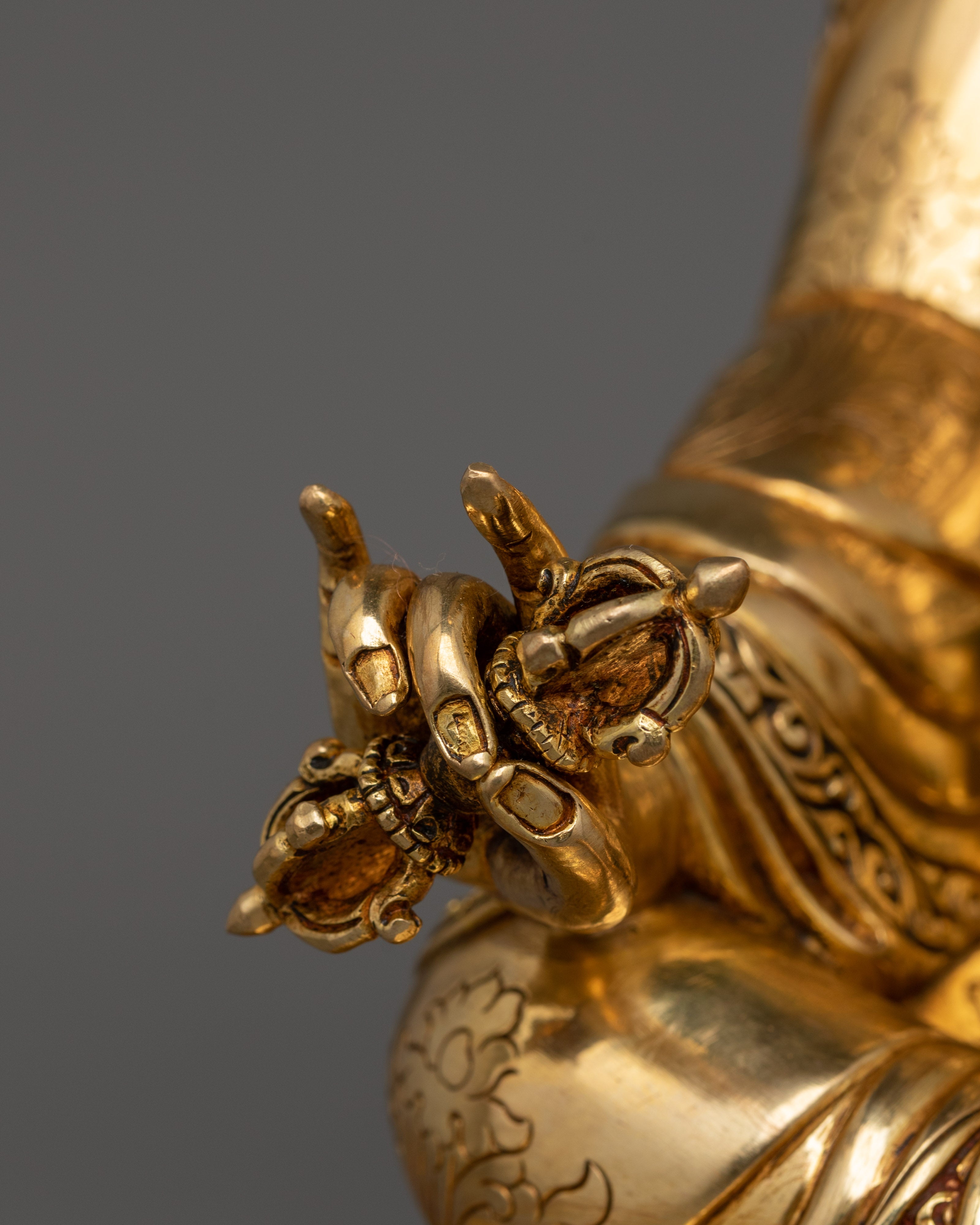 Sacred Figurine of Lord Padmasambhava | Buddha of Wisdom and Spiritual Power