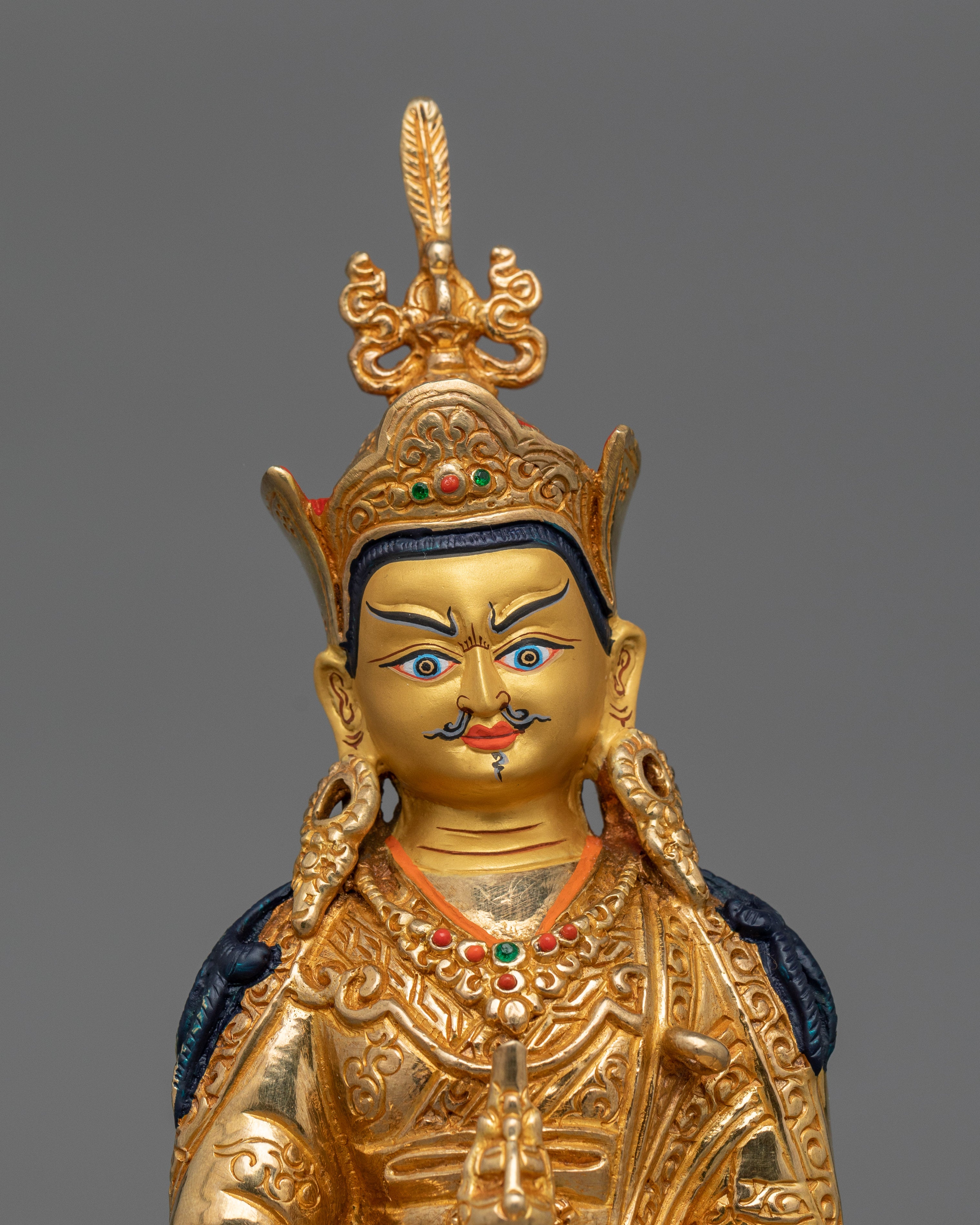 Tibetan Sculpture of Padmasambhava | Guru Rinpoche of Wisdom and Spiritual Mastery