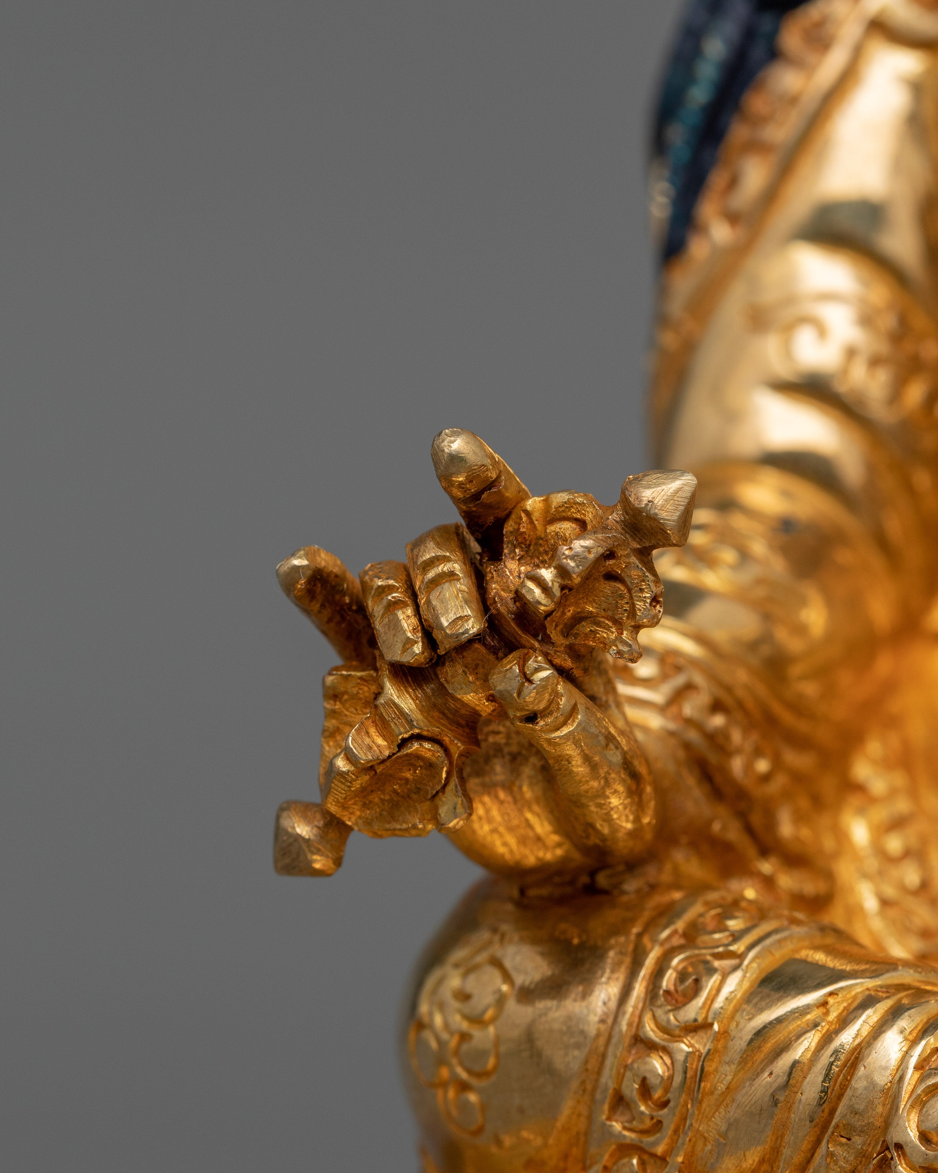 Tibetan Sculpture of Padmasambhava | Guru Rinpoche of Wisdom and Spiritual Mastery