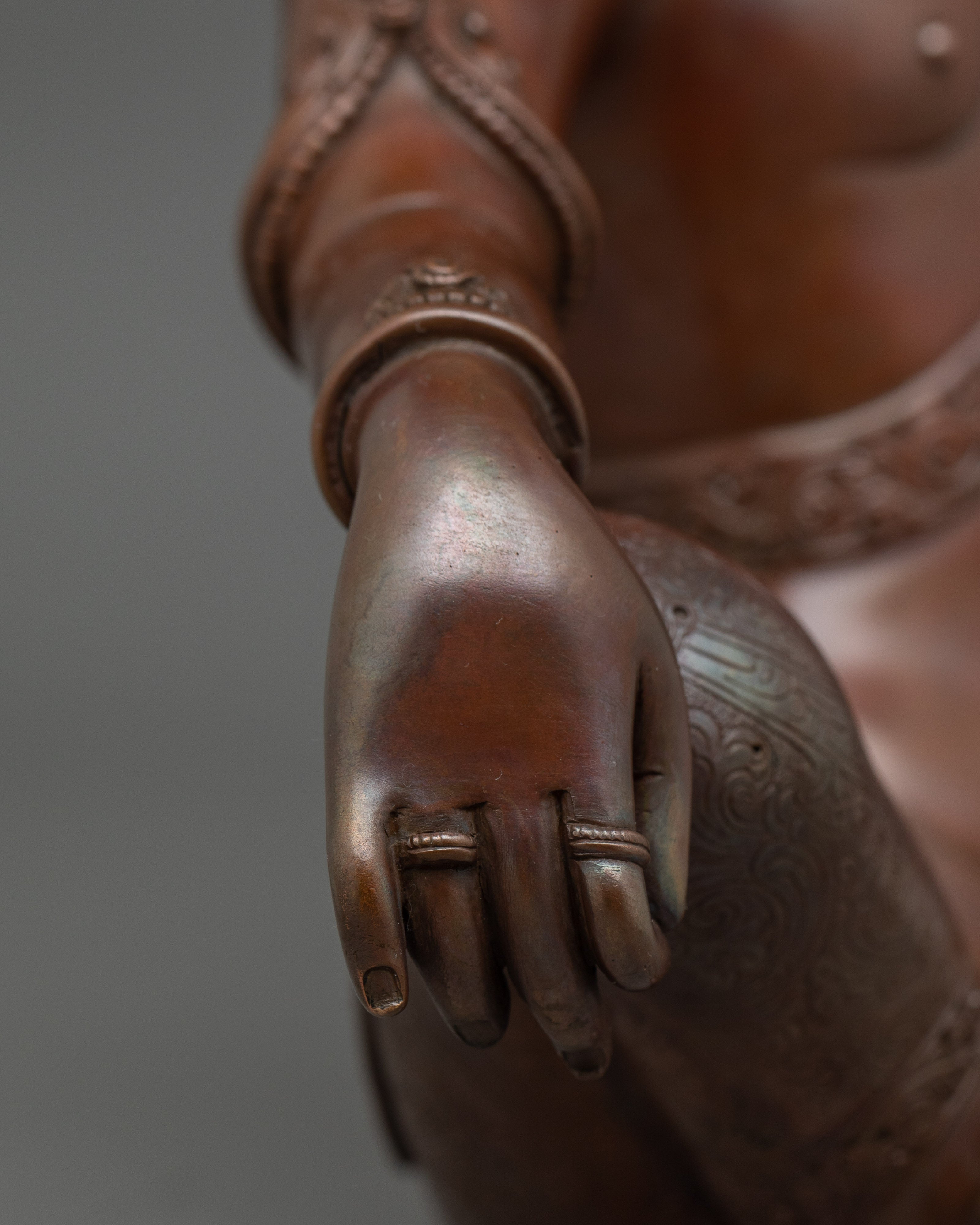 Sitting Lokeshwor Statue | Made of Oxidized Copper Body