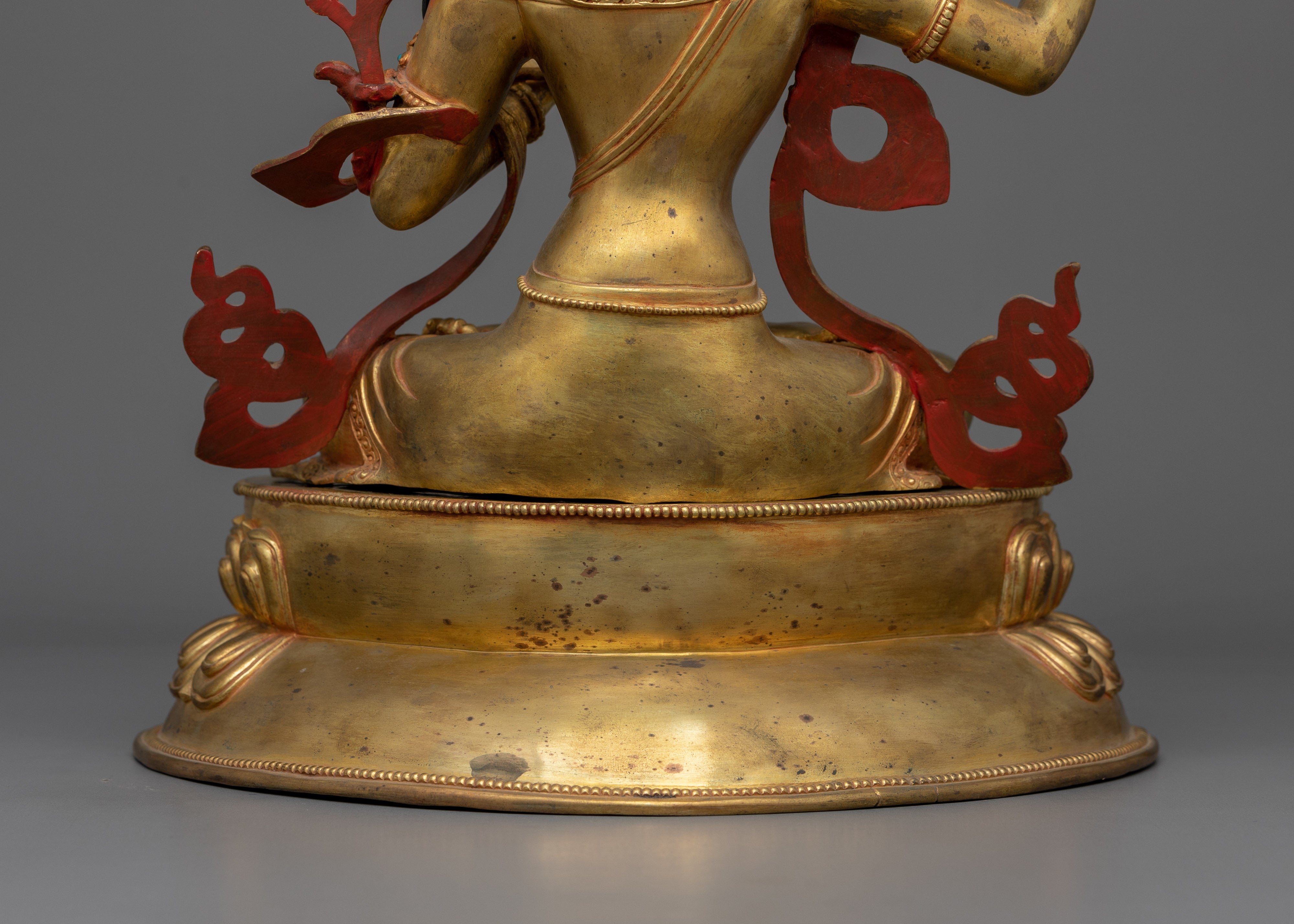 Handmade Statue of Tibetan Knowledge Deity Manjushri | The Buddha of Wisdom