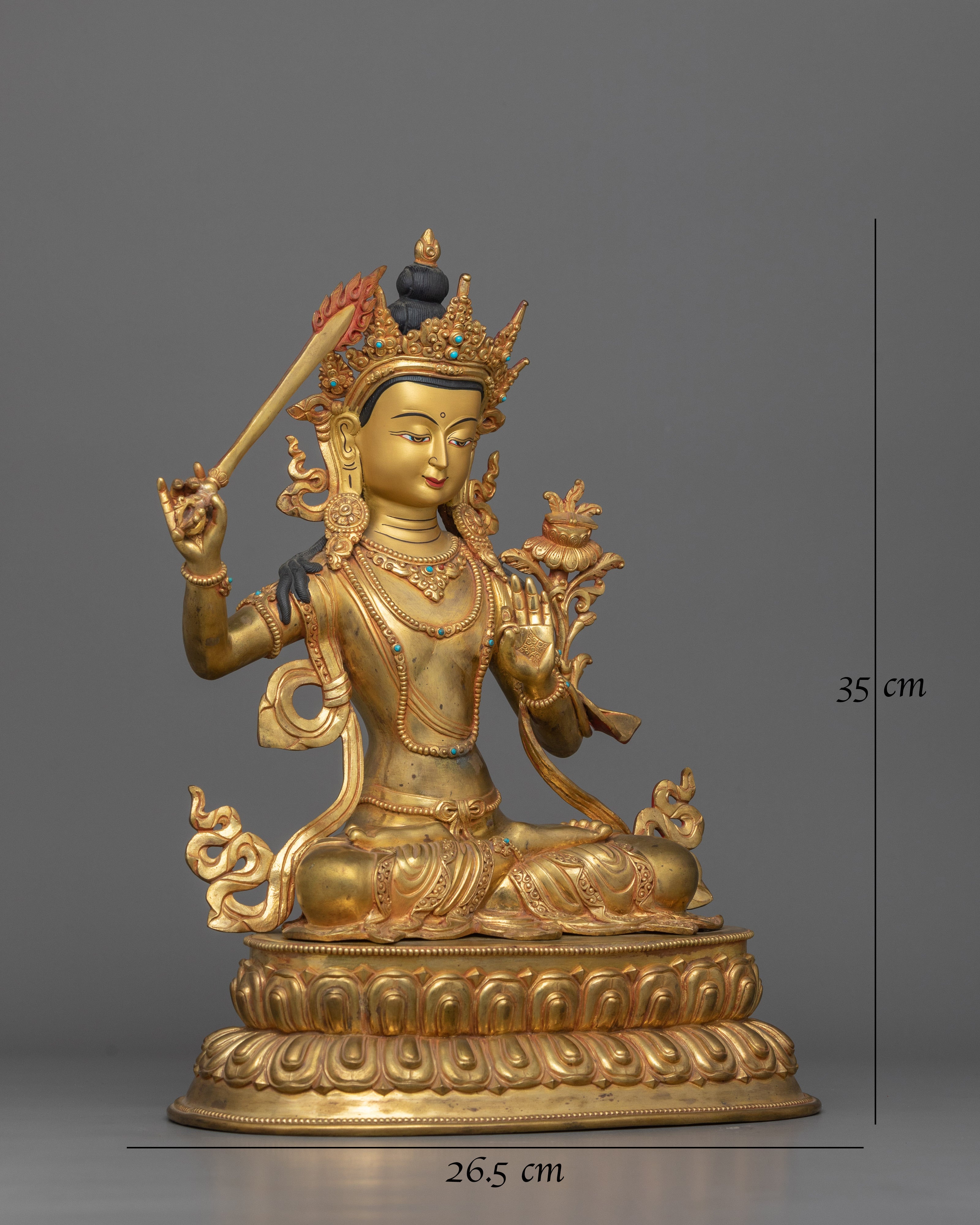 statue-of-tibetan-knowledge-deity-manjushri
