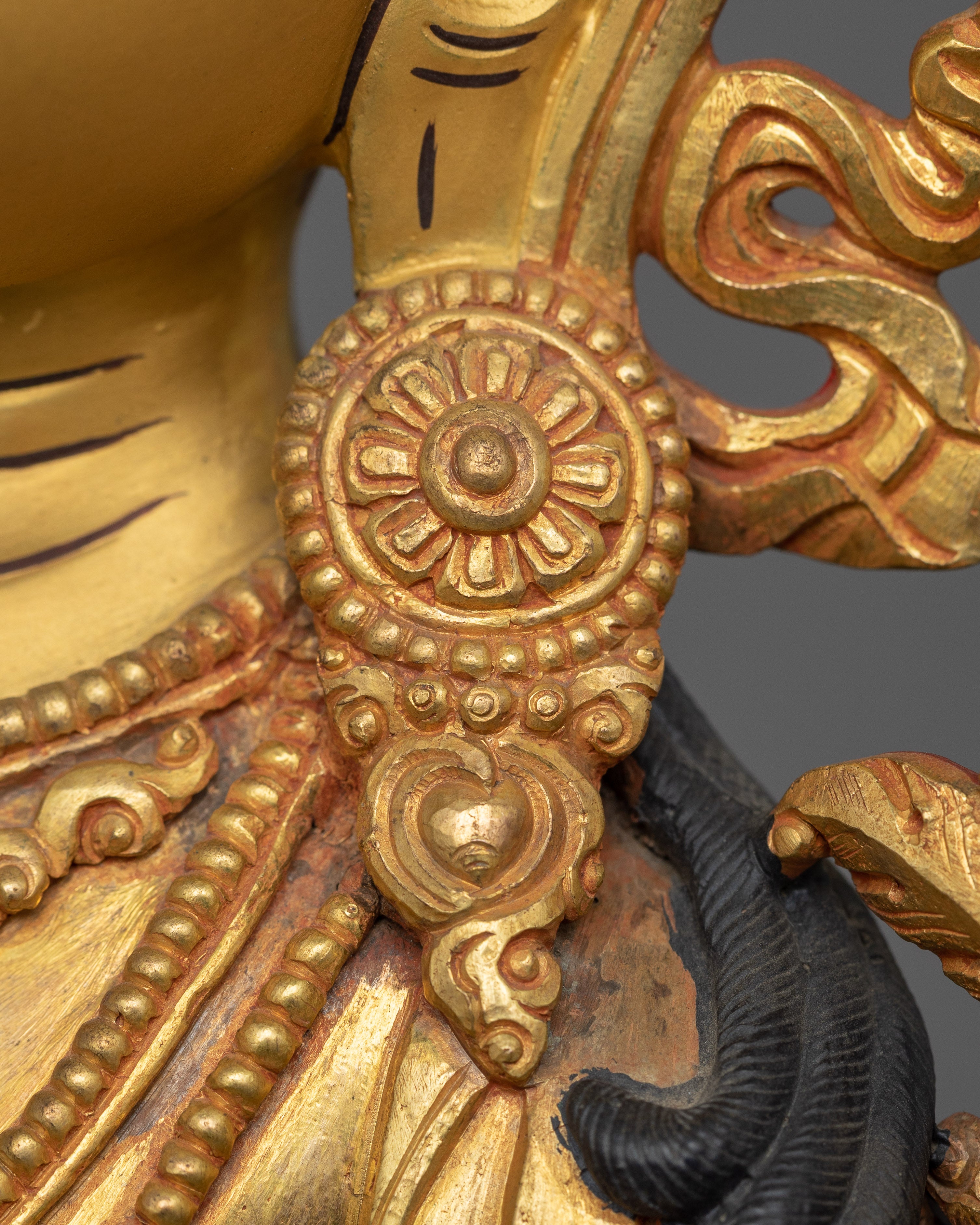 Handmade Statue of Tibetan Knowledge Deity Manjushri | The Buddha of Wisdom