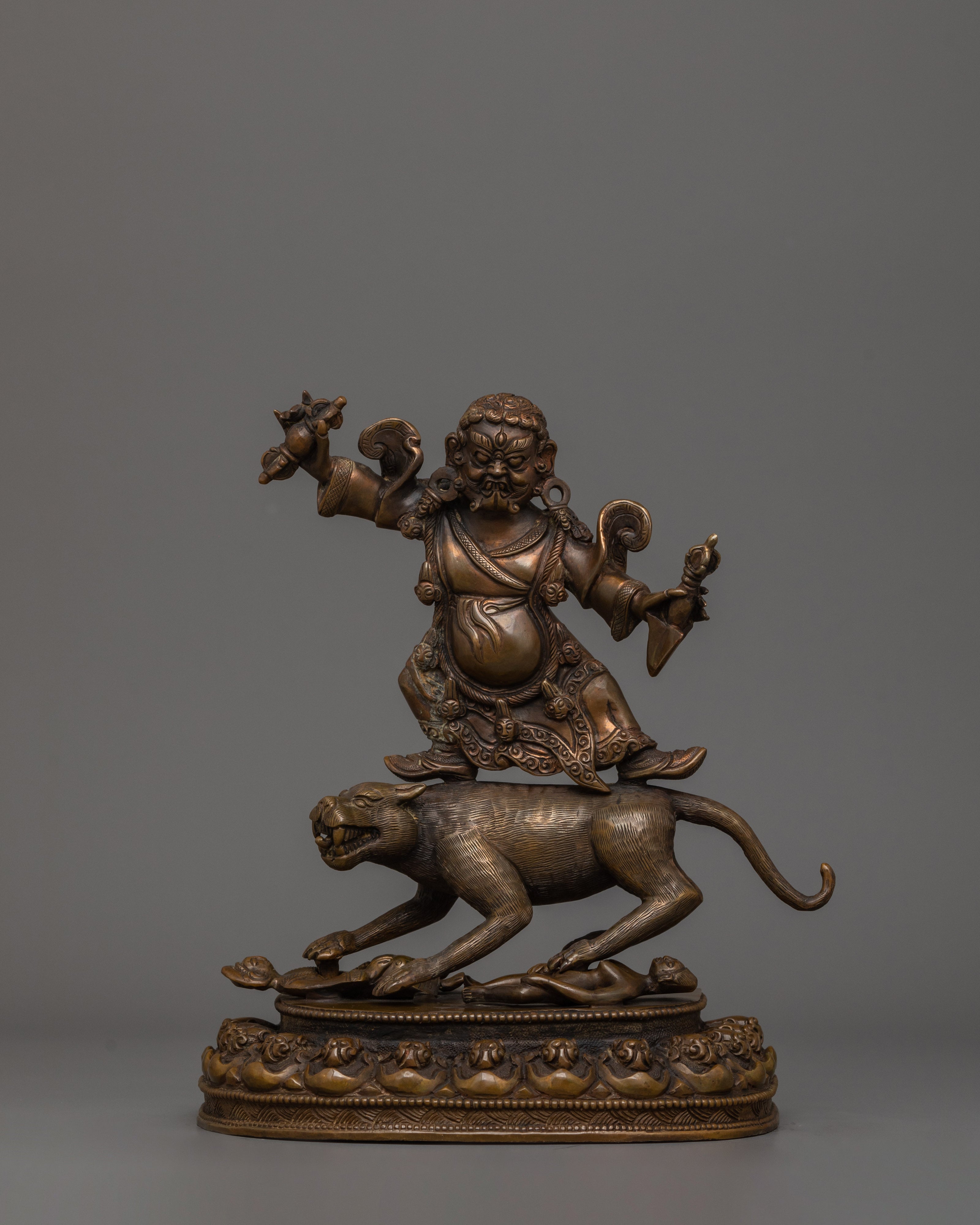 Handmade Statue of Dorje Drollo | Wrathful Buddha of Protection and Spiritual Strength