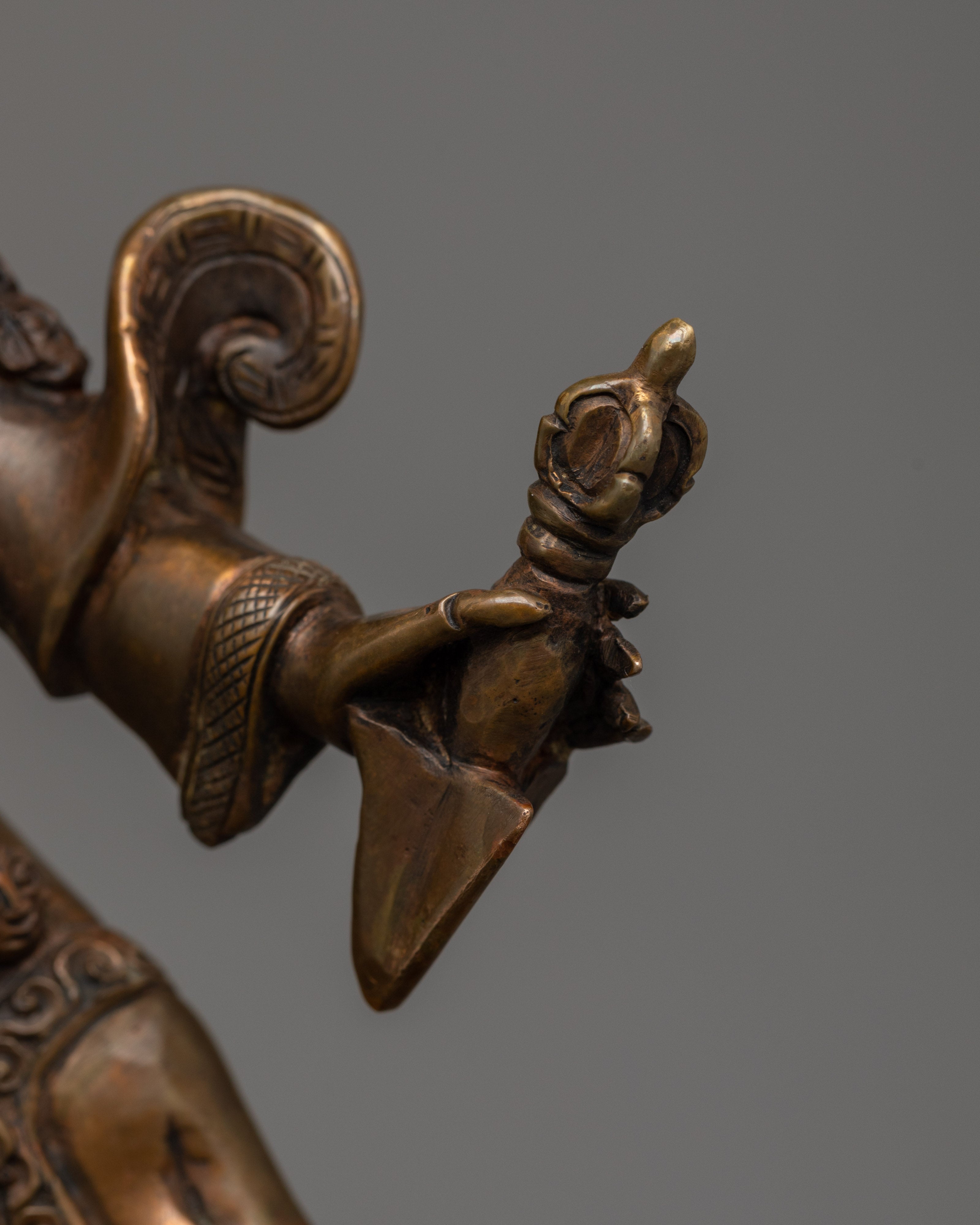 Handmade Statue of Dorje Drollo | Wrathful Buddha of Protection and Spiritual Strength