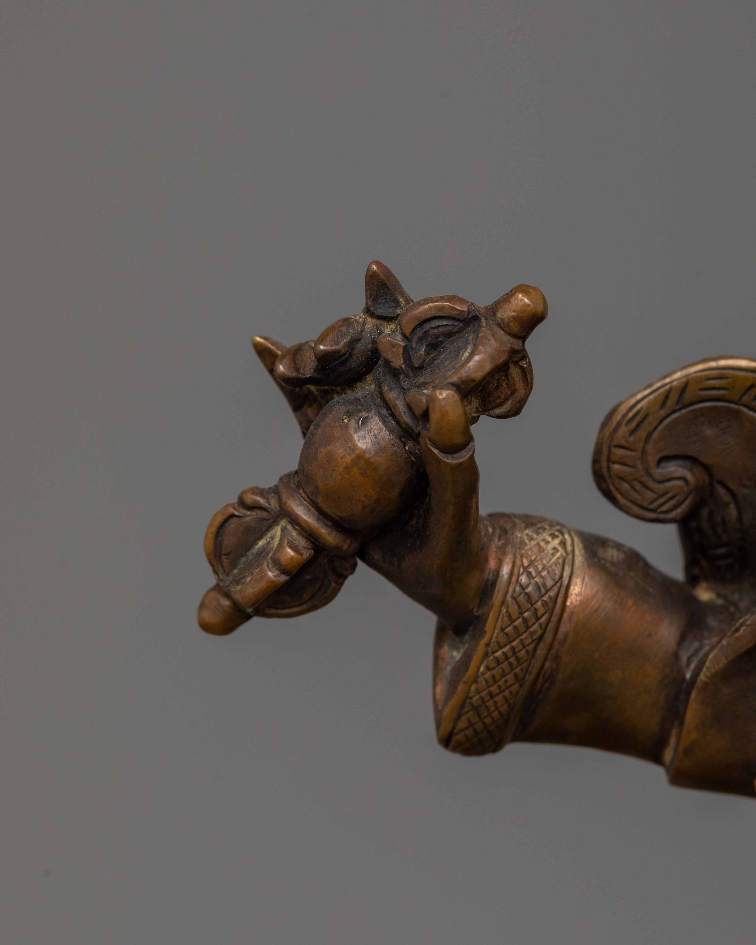 Handmade Statue of Dorje Drollo | Wrathful Buddha of Protection and Spiritual Strength