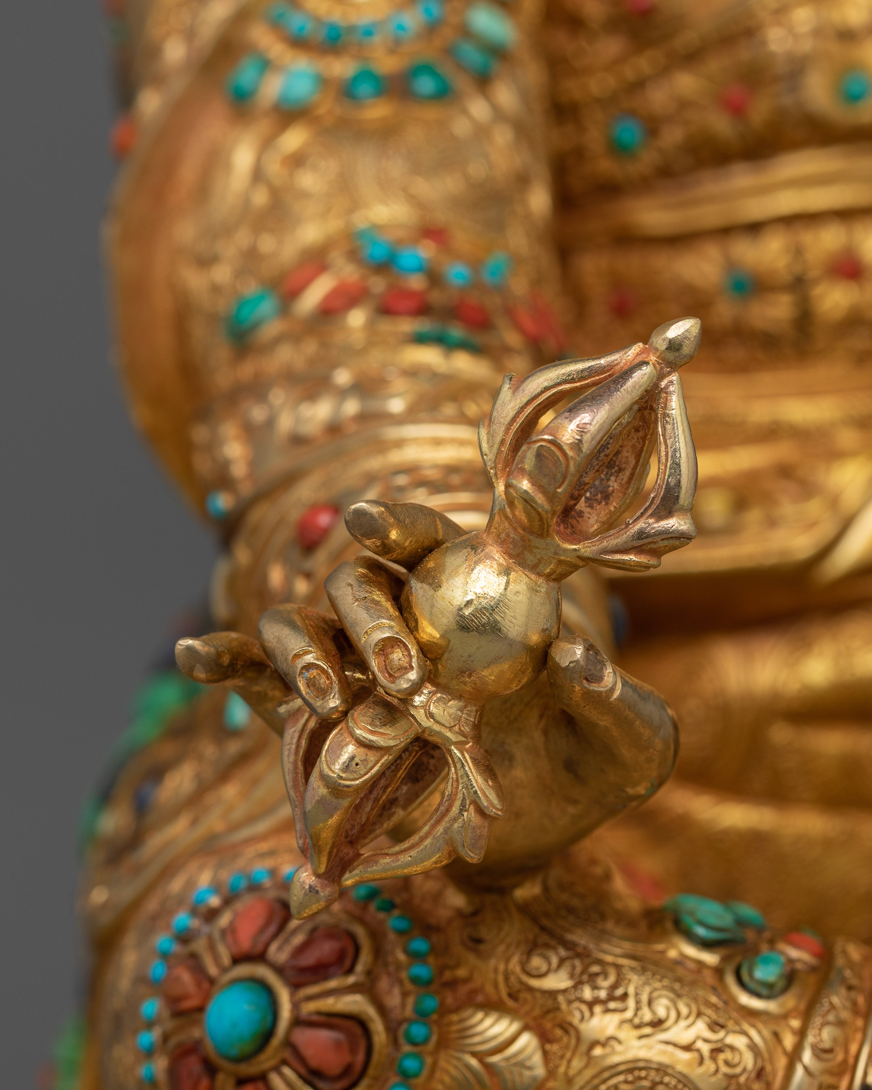 Sacred Sculpture of Tibetan Tantric Guru Rinpoche | Symbol of Wisdom and Compassion