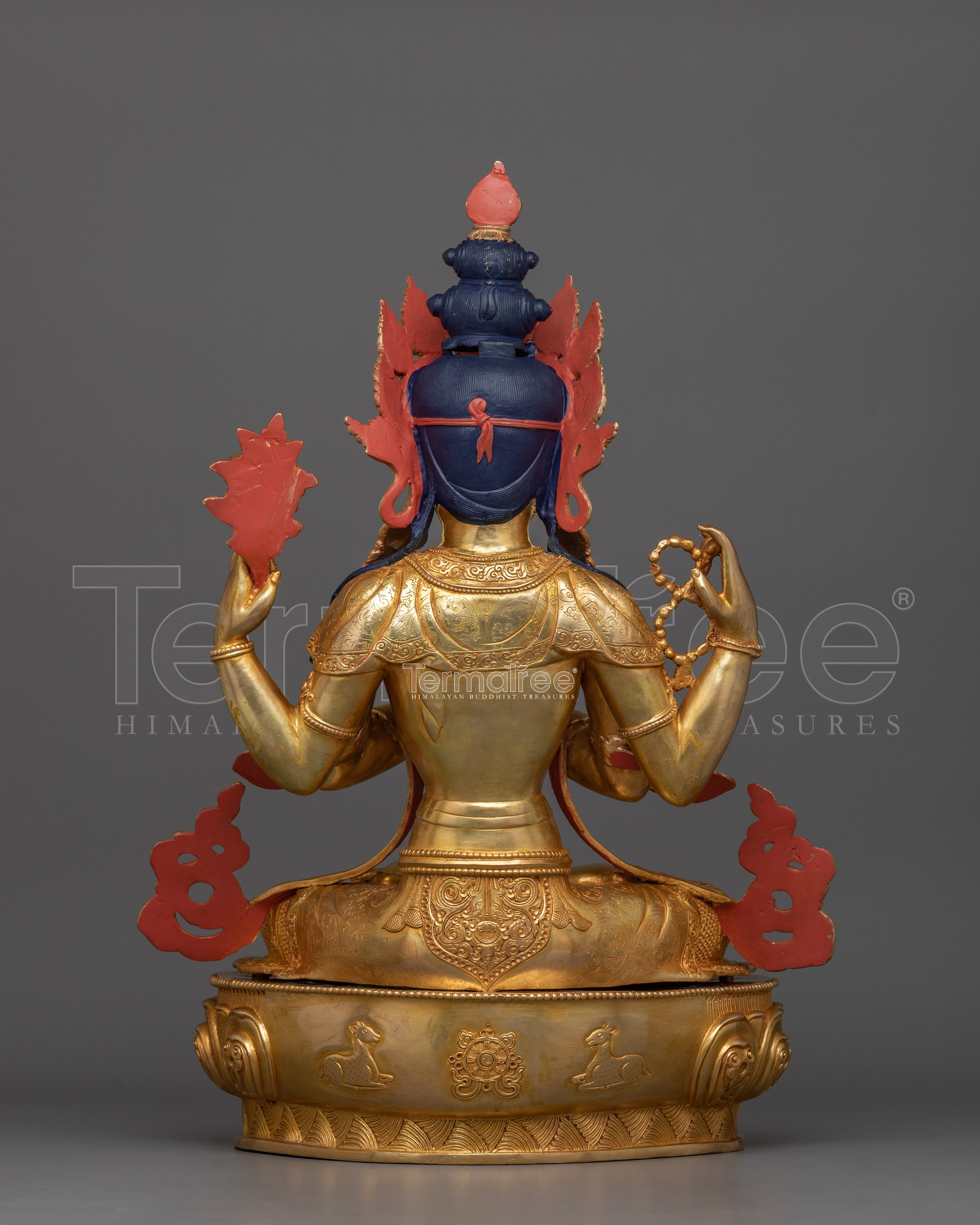 Handmade Chenrezig Sculpture | Buddha of Healing and Universal Love