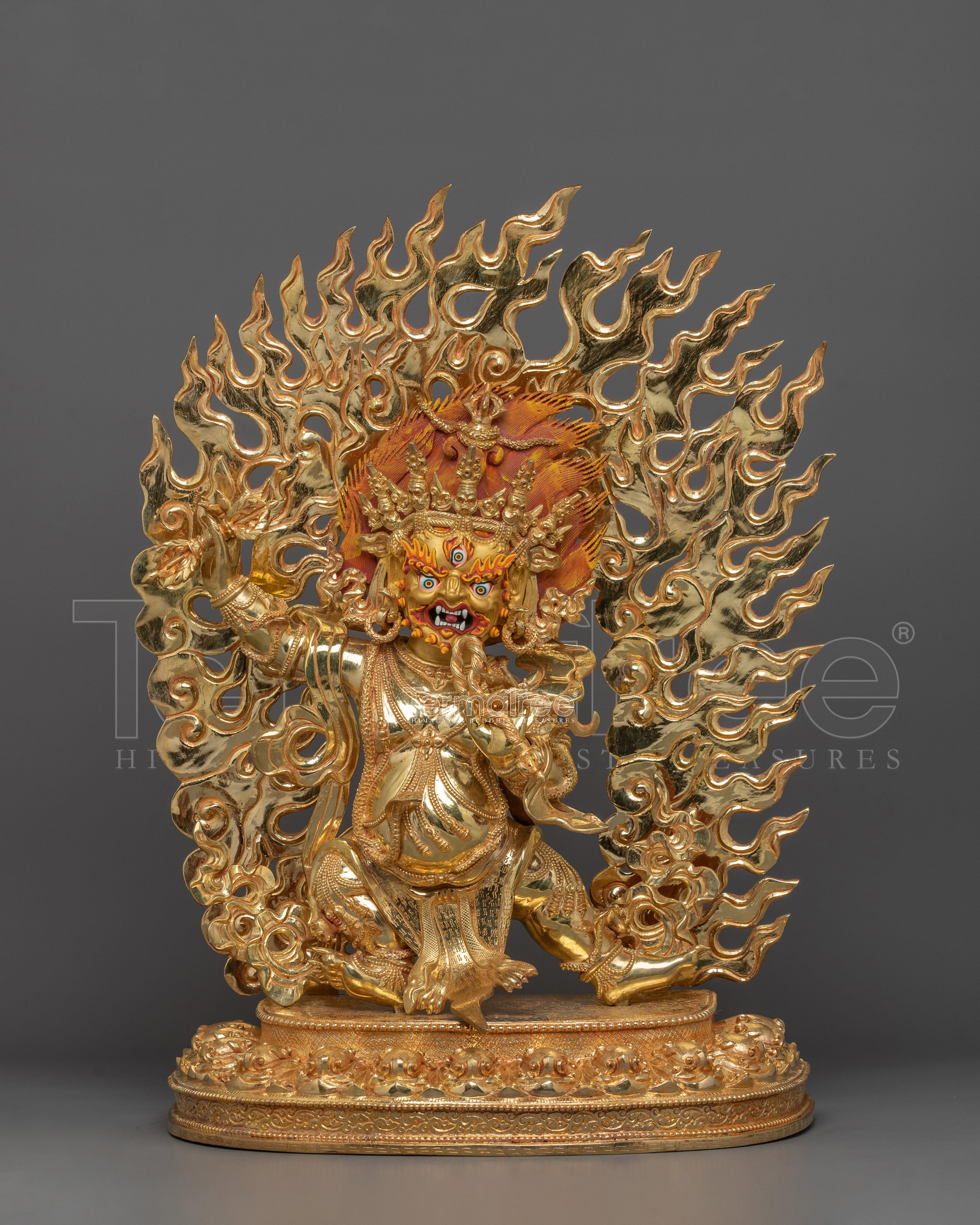 Tibetan Wrathful Deity Vajrapani | The Buddha of Strength, Power and Protection