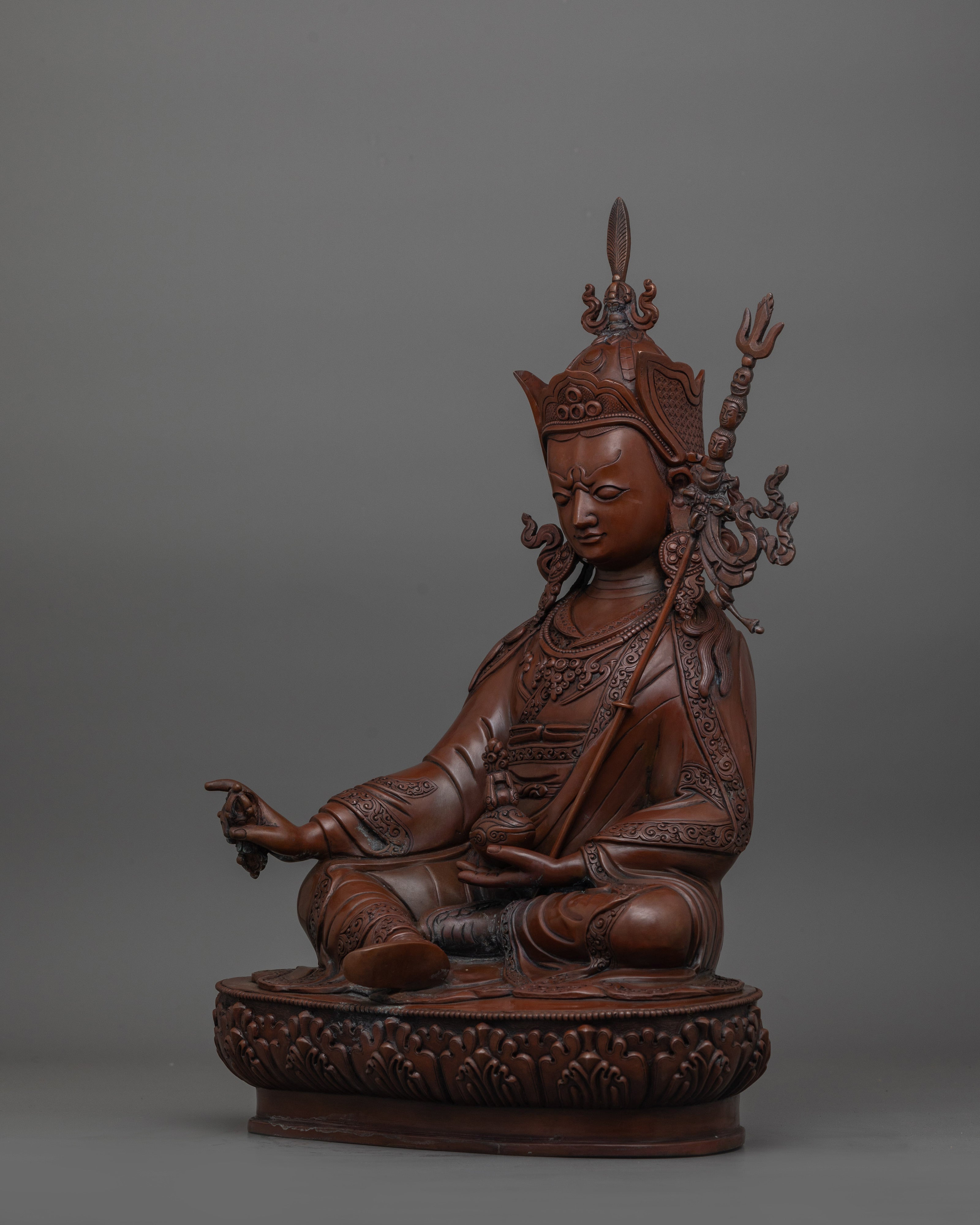 Himalayan Statue of Tantric Master Padmasambhava | The Divine Alchemist of Wisdom