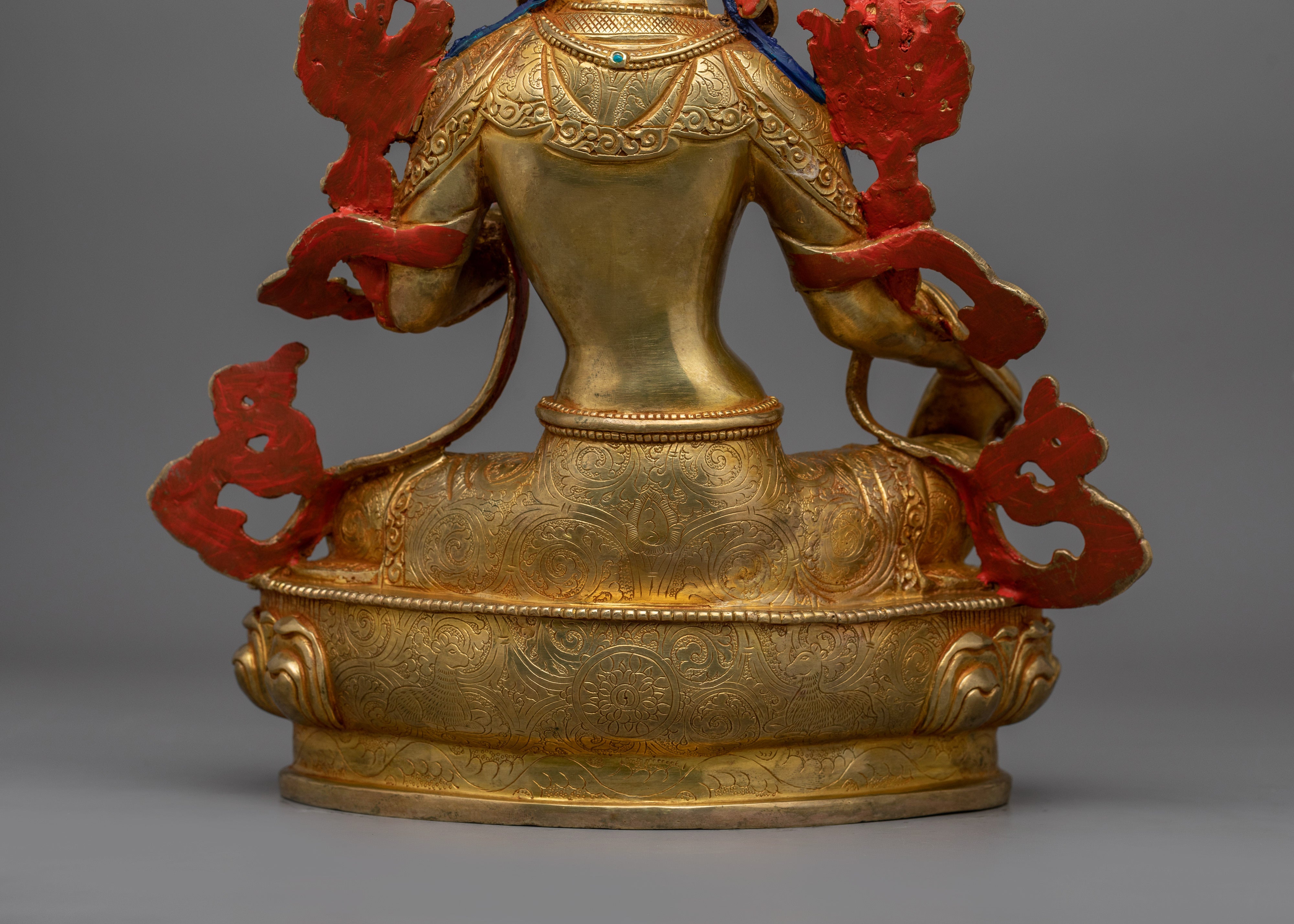 Buddhist Green Tara Goddess Statue | Divine Feminine Artwork