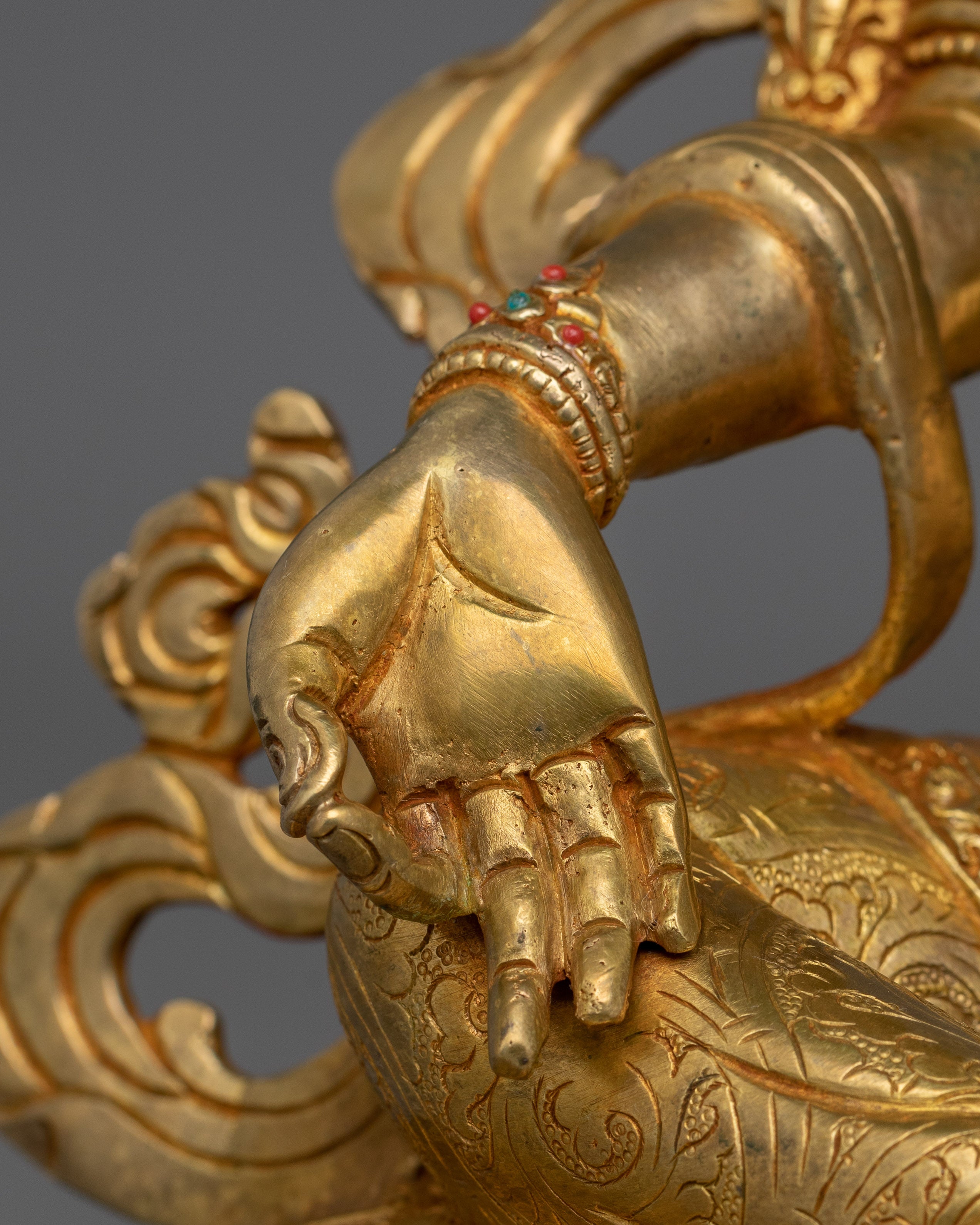 Buddhist Green Tara Goddess Statue | Divine Feminine Artwork