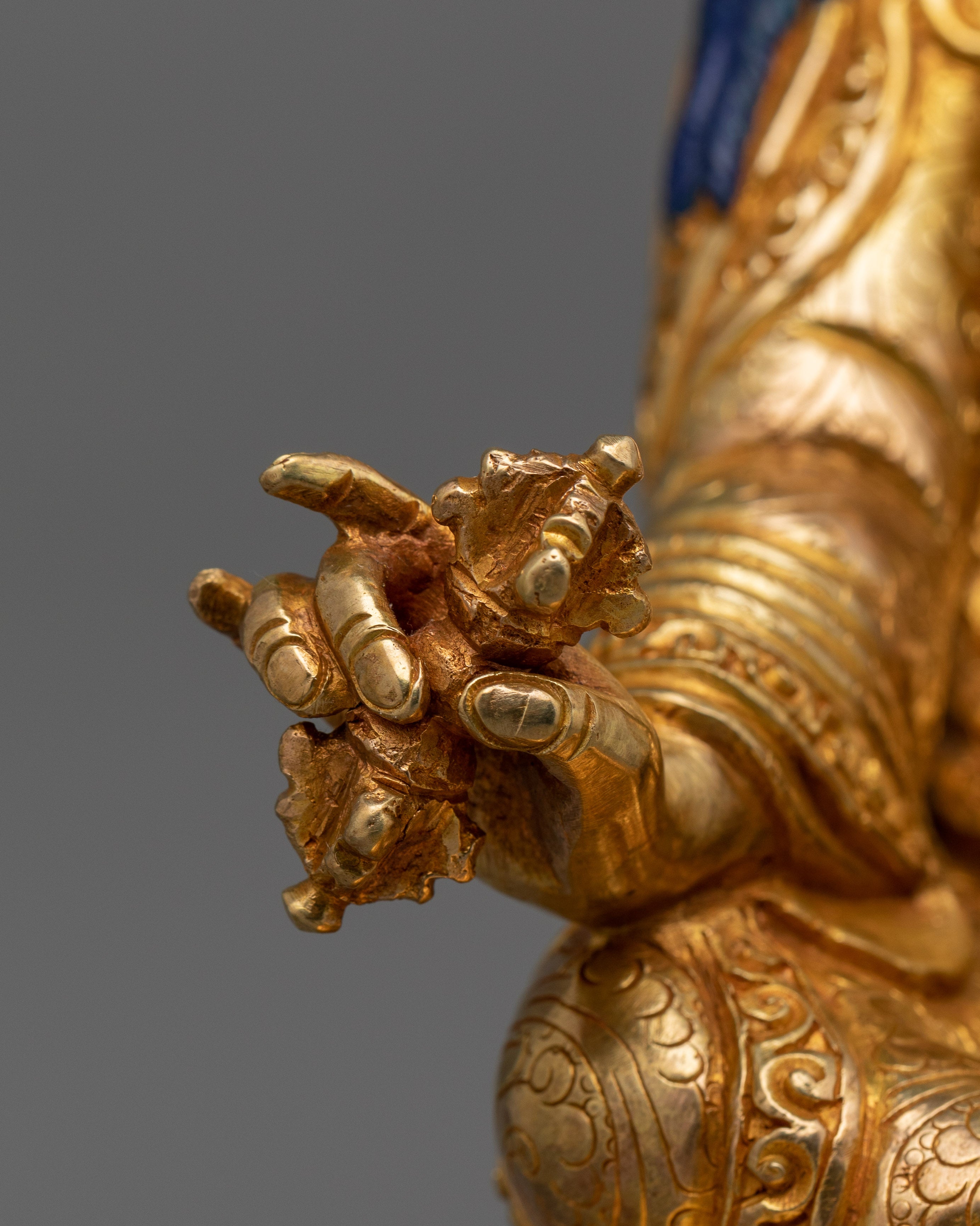Handmade Sculpture of Lotus-Born Master Guru Rinpoche | Buddha of Transformation