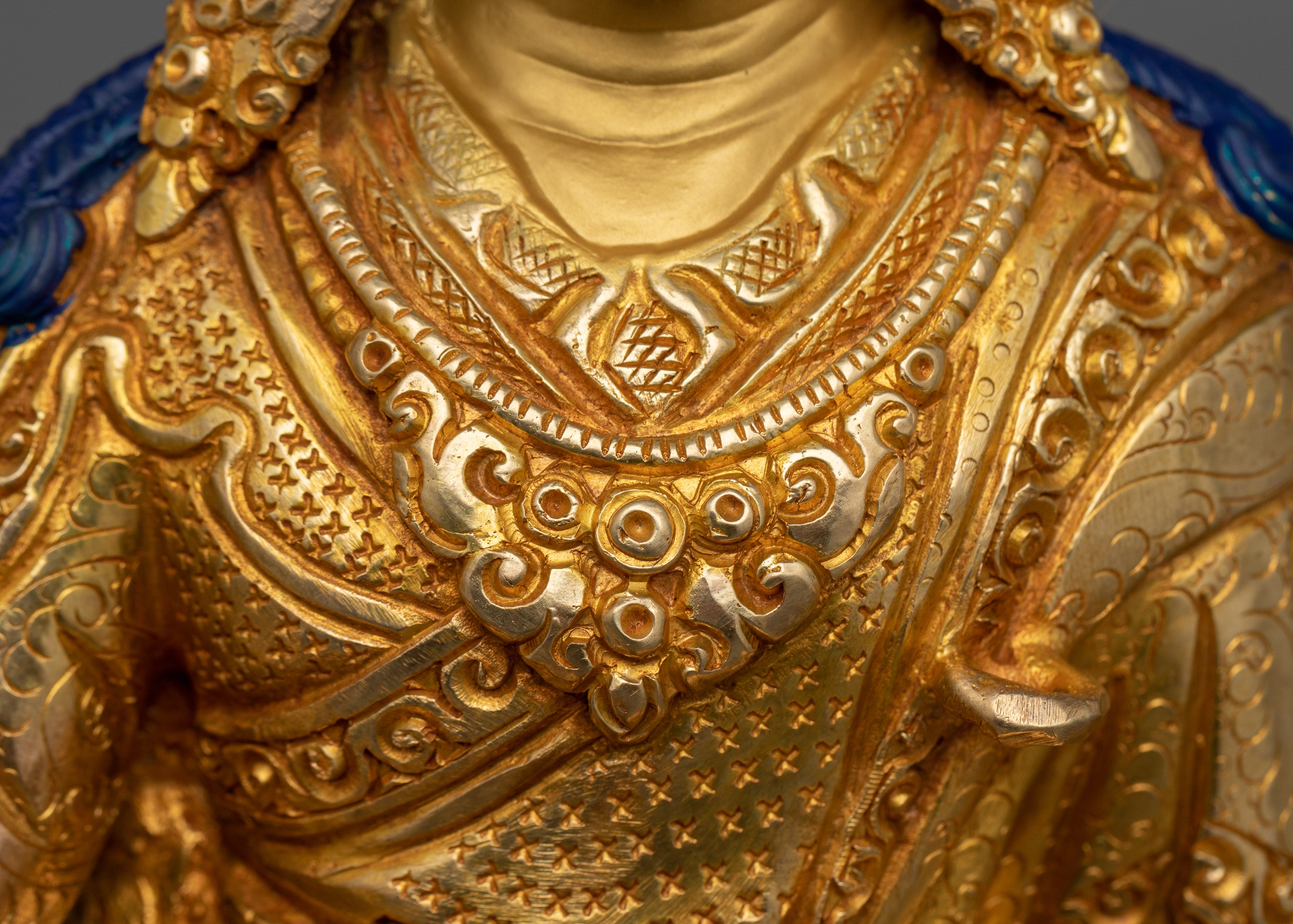 Handmade Sculpture of Lotus-Born Master Guru Rinpoche | Buddha of Transformation