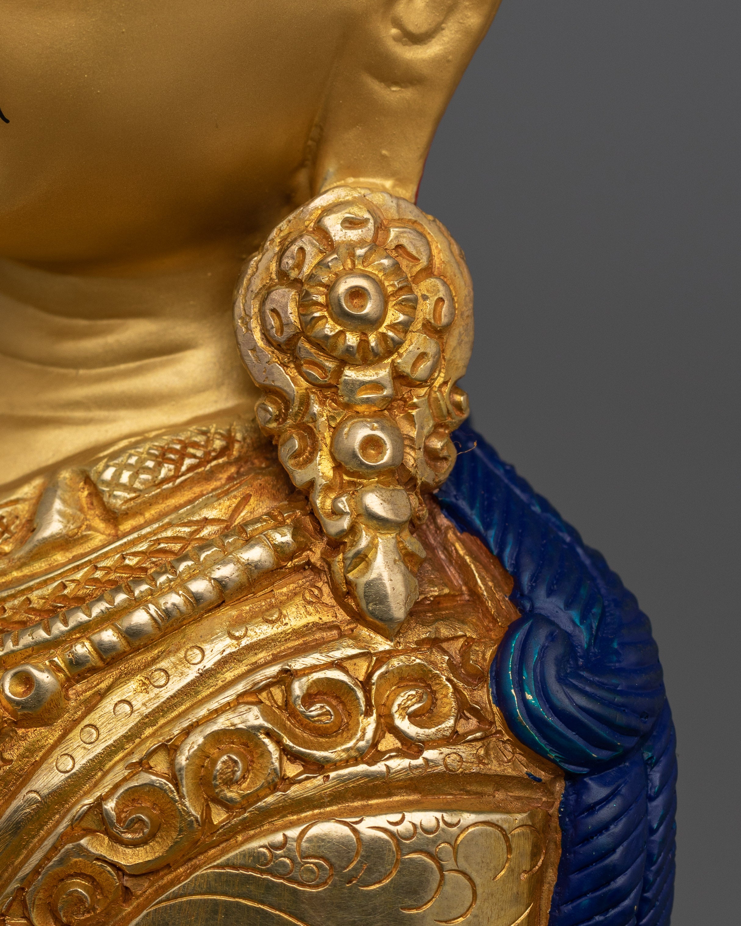 Handmade Sculpture of Lotus-Born Master Guru Rinpoche | Buddha of Transformation