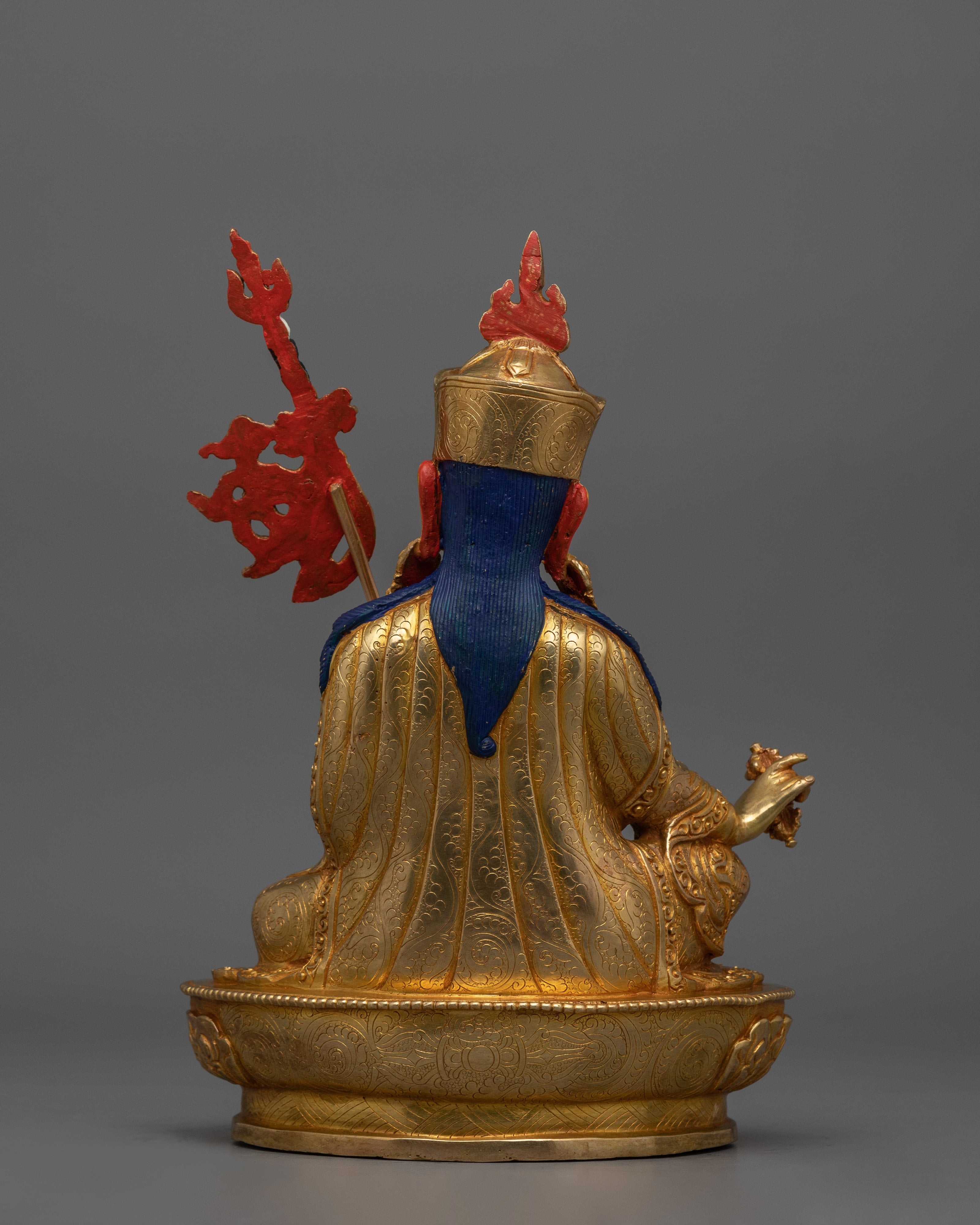Handmade Sculpture of Lotus-Born Master Guru Rinpoche | Buddha of Transformation
